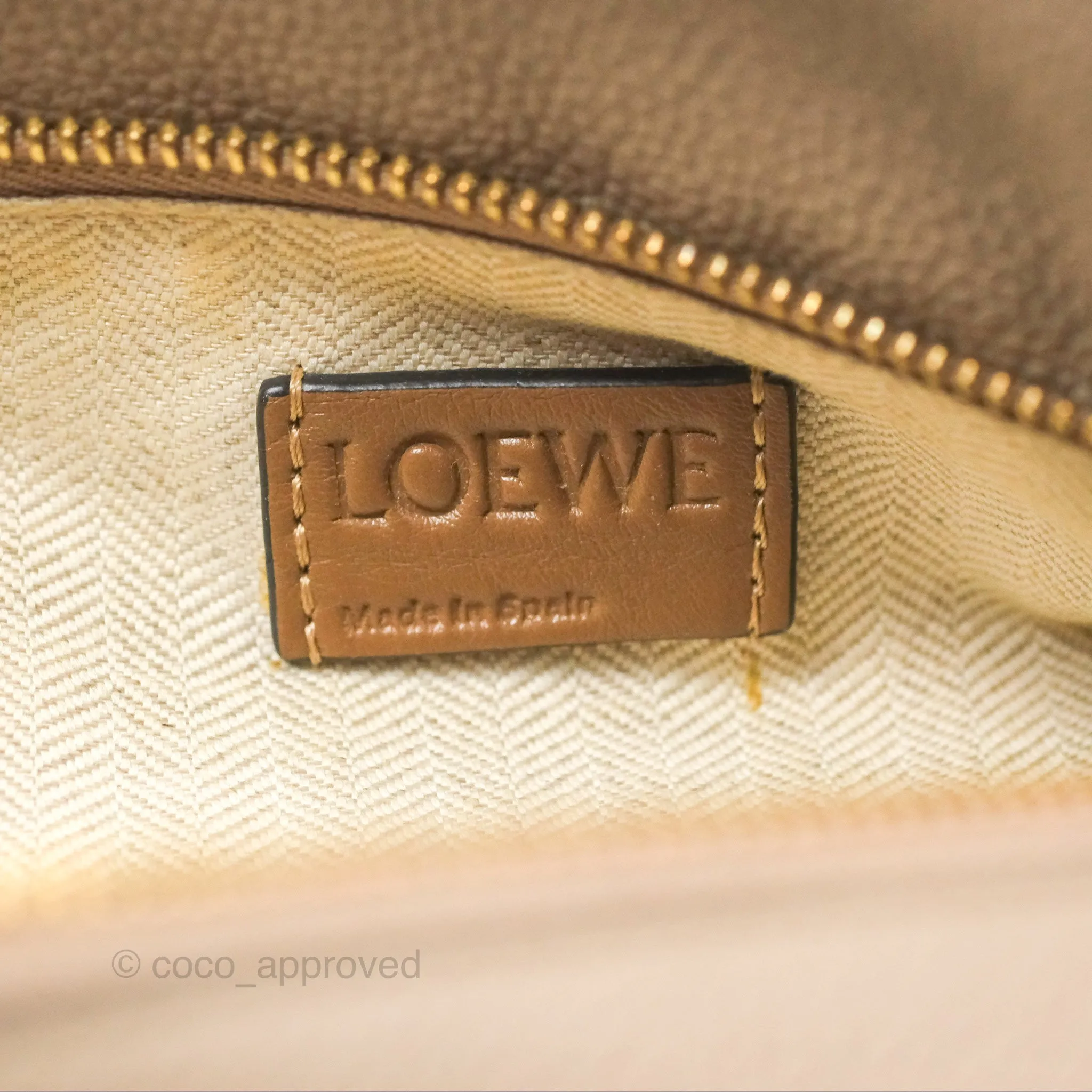 Loewe Small Puzzle Bag Sand Mink Grained Calfskin