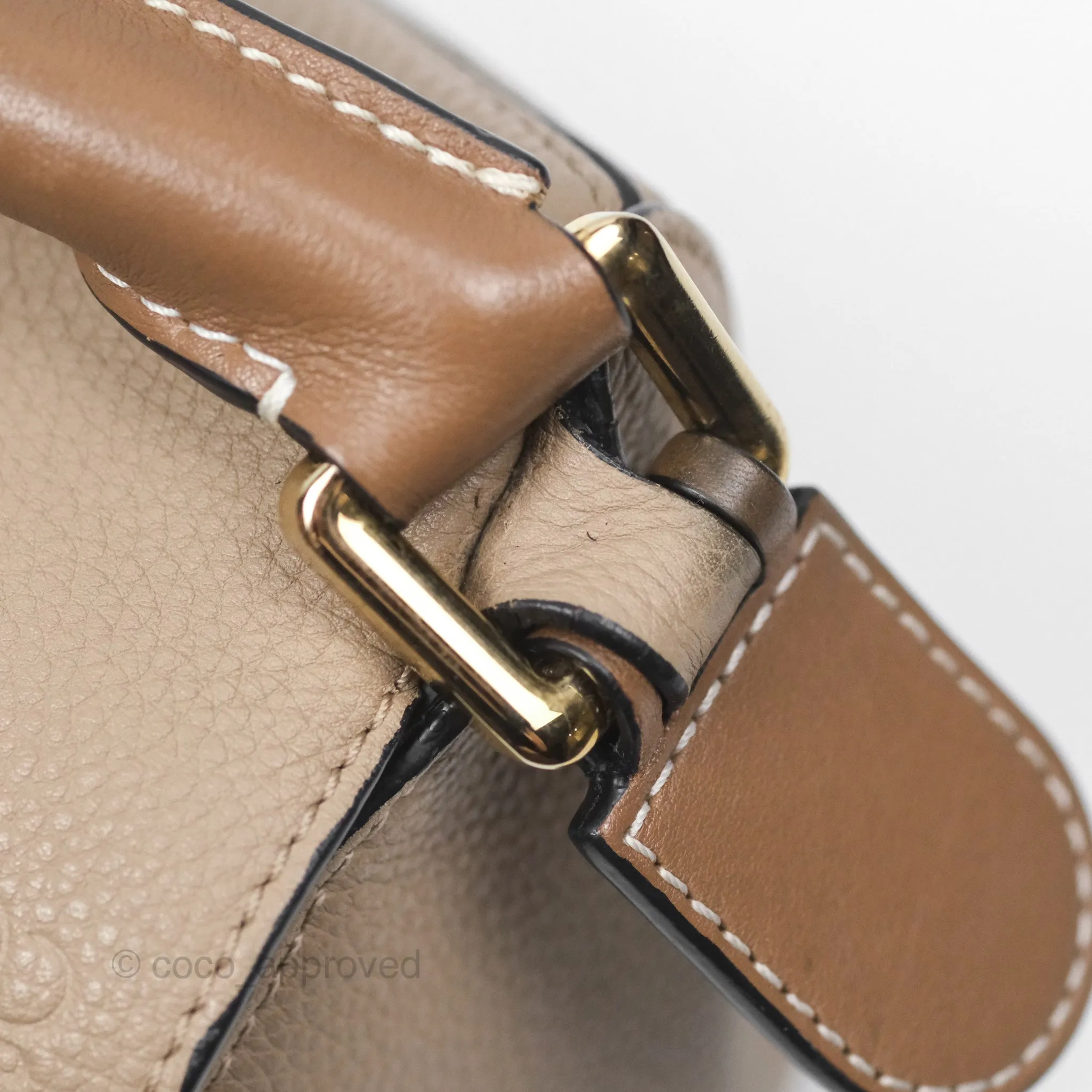 Loewe Small Puzzle Bag Sand Mink Grained Calfskin