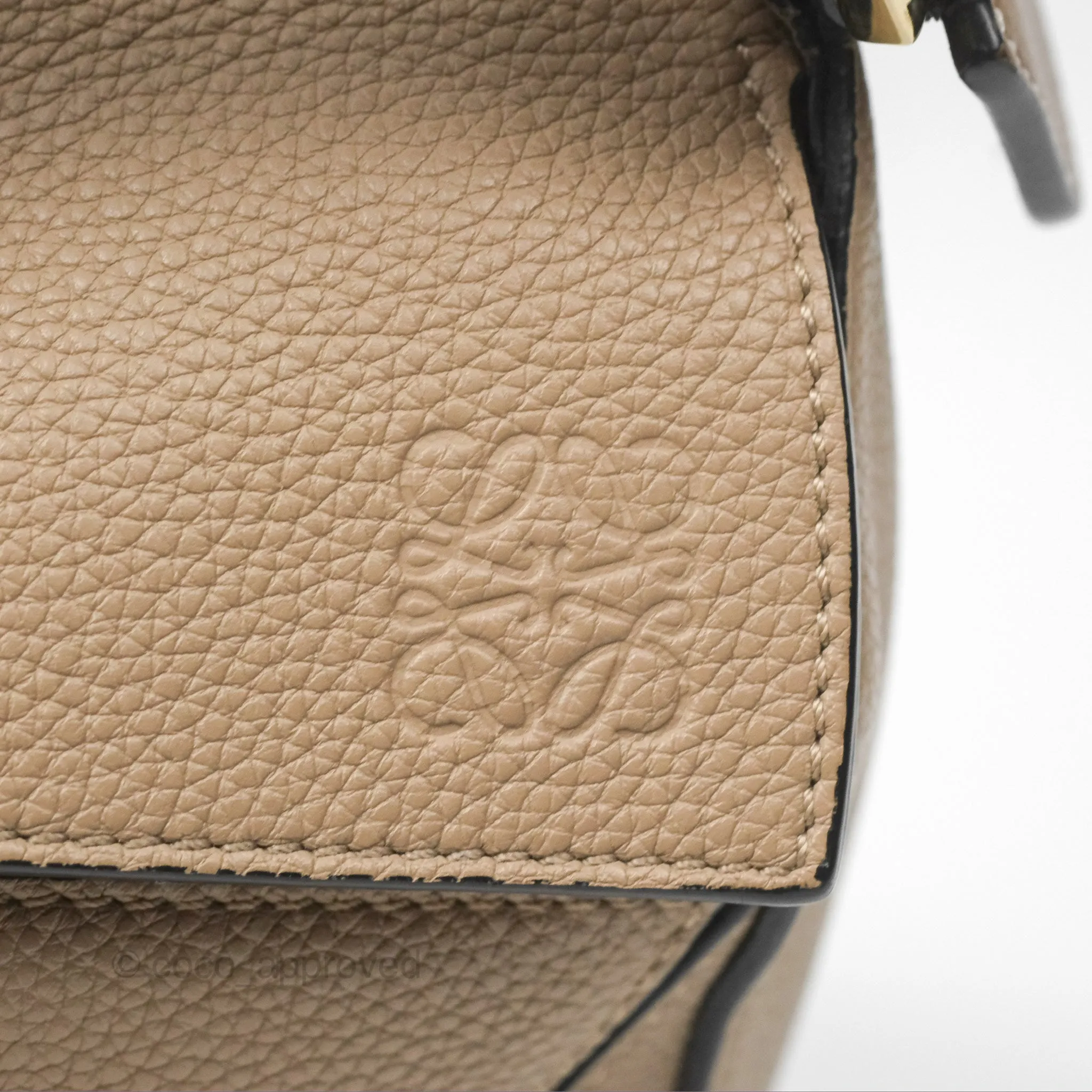 Loewe Small Puzzle Bag Sand Mink Grained Calfskin
