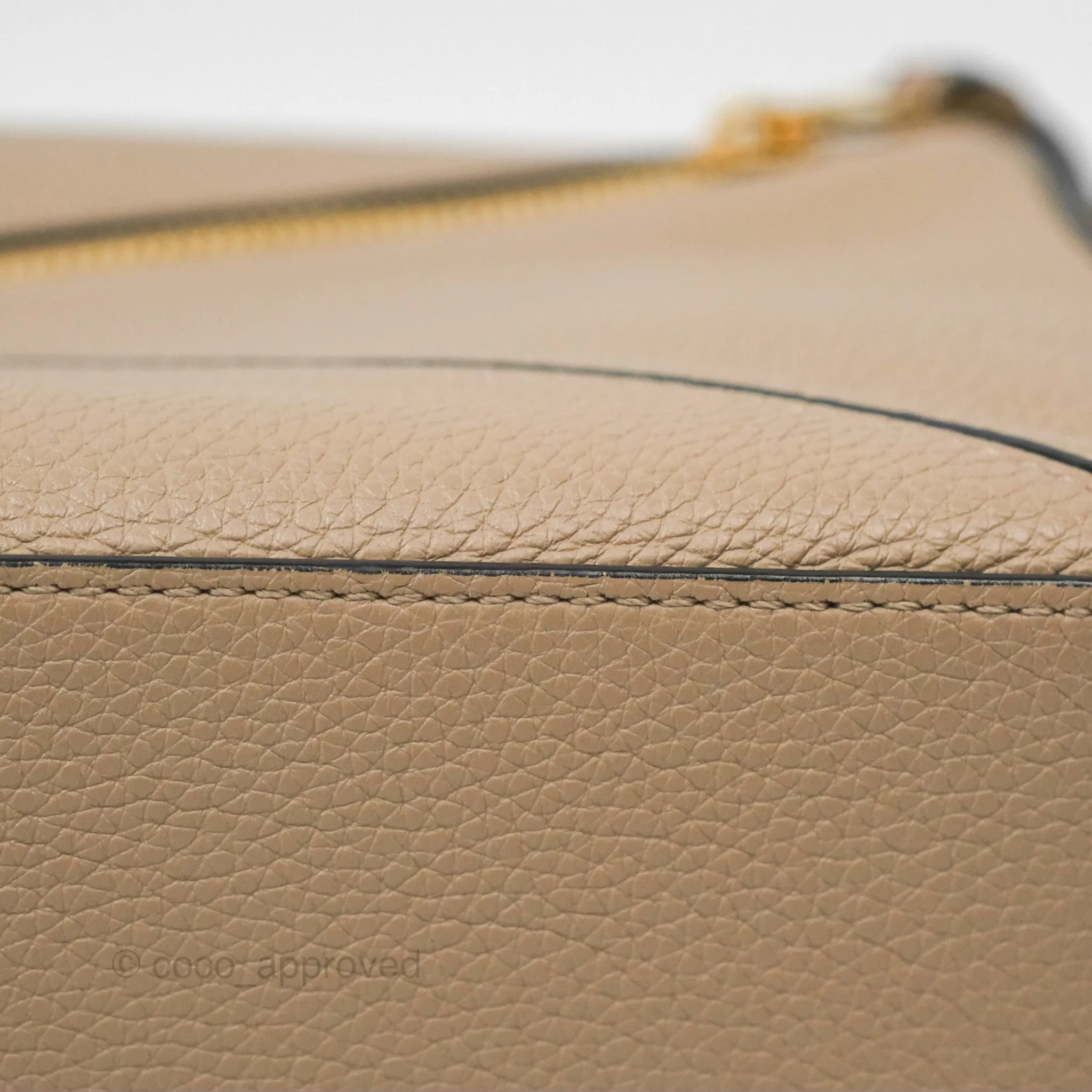 Loewe Small Puzzle Bag Sand Mink Grained Calfskin