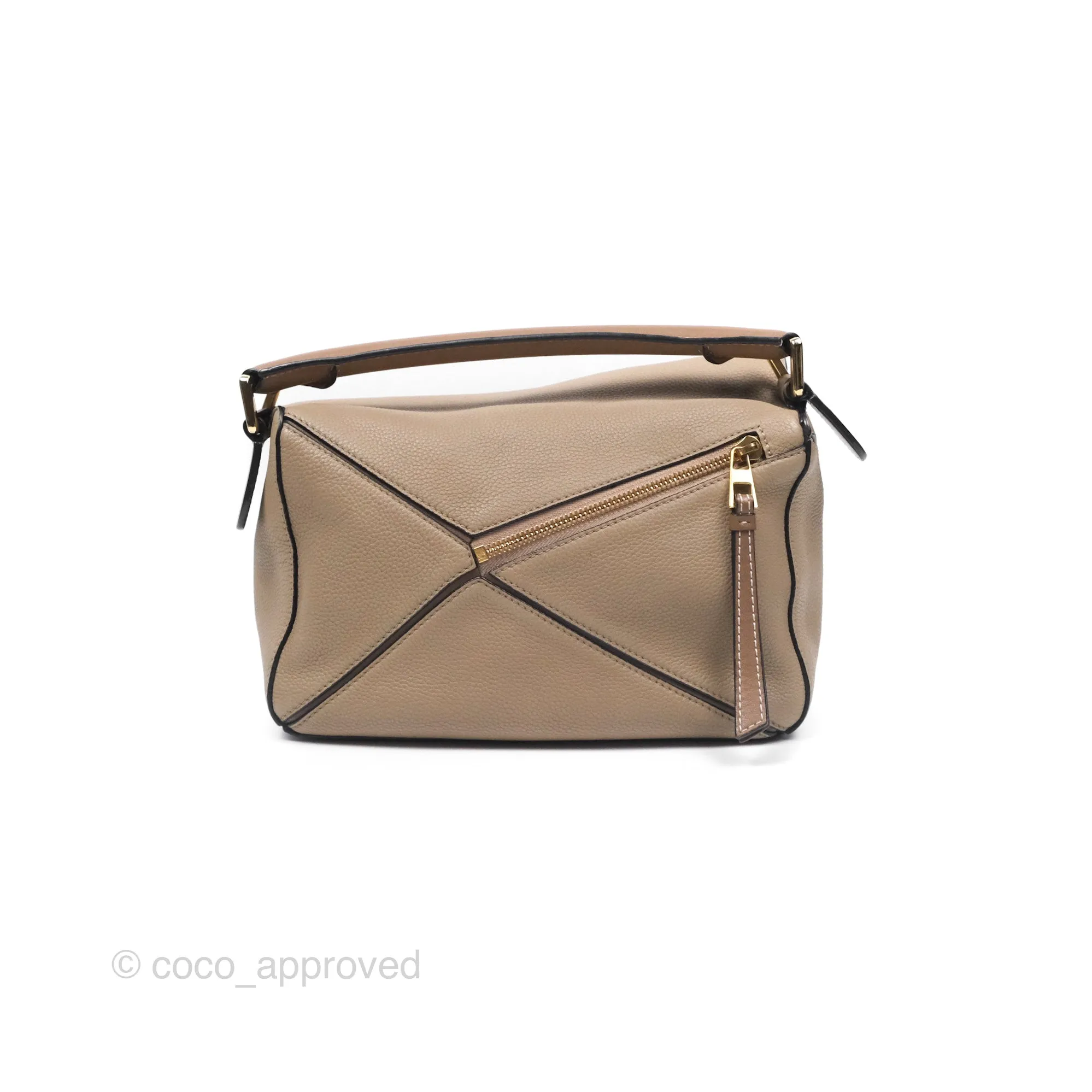 Loewe Small Puzzle Bag Sand Mink Grained Calfskin