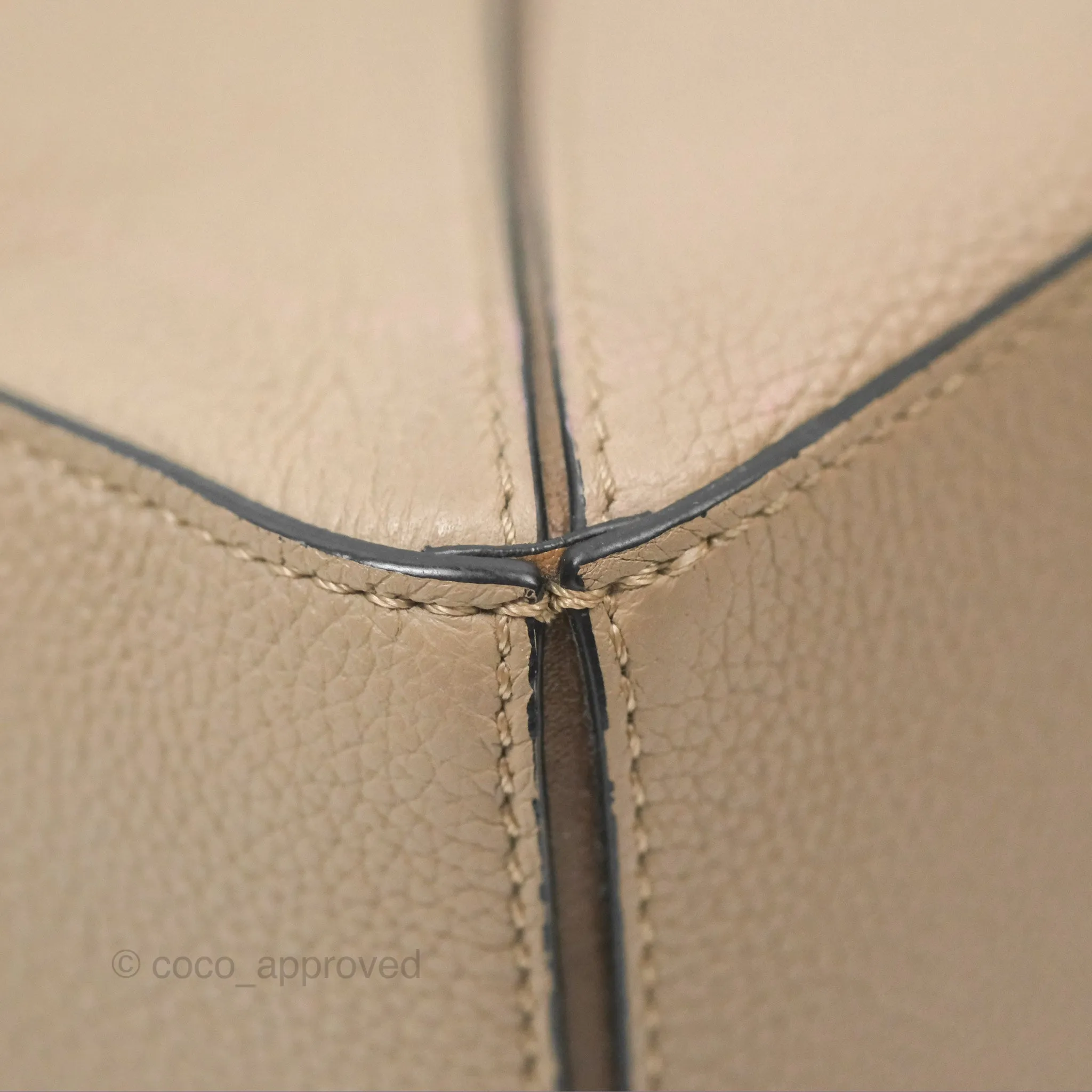 Loewe Small Puzzle Bag Sand Mink Grained Calfskin