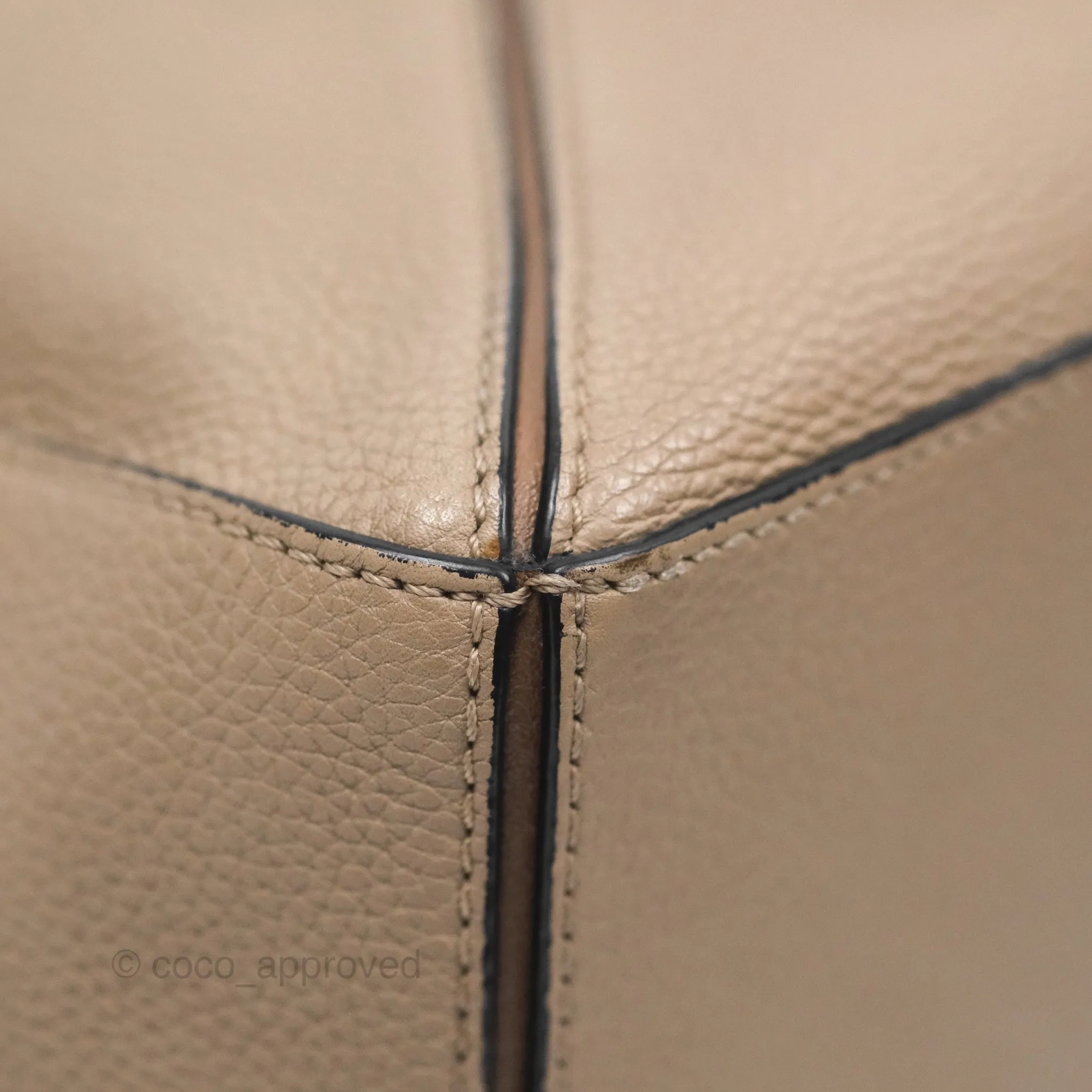 Loewe Small Puzzle Bag Sand Mink Grained Calfskin