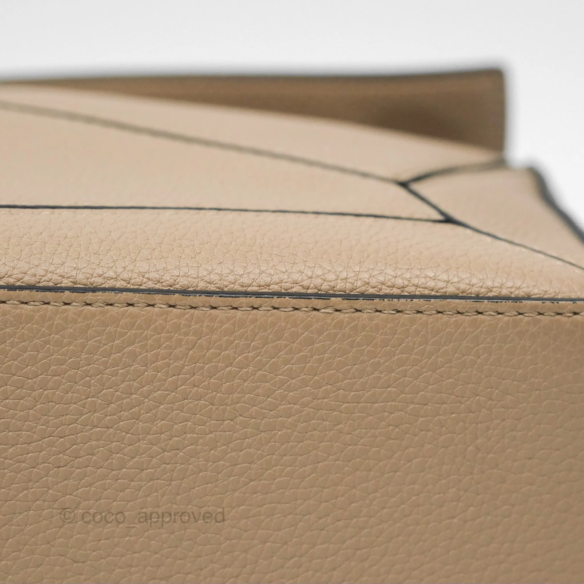 Loewe Small Puzzle Bag Sand Mink Grained Calfskin