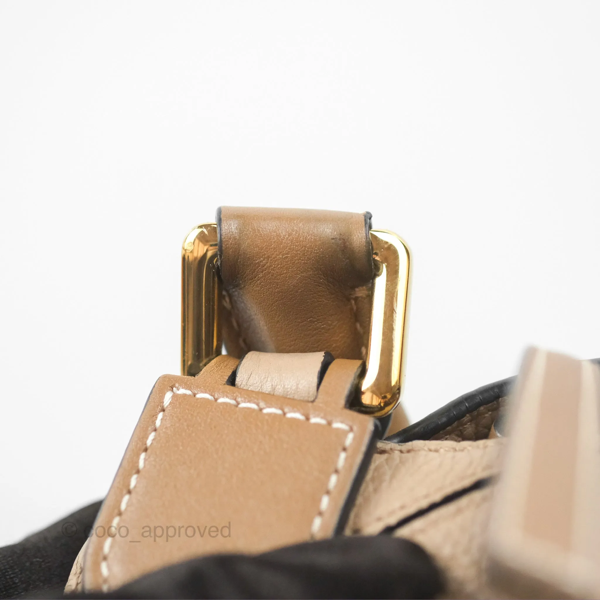 Loewe Small Puzzle Bag Sand Mink Grained Calfskin