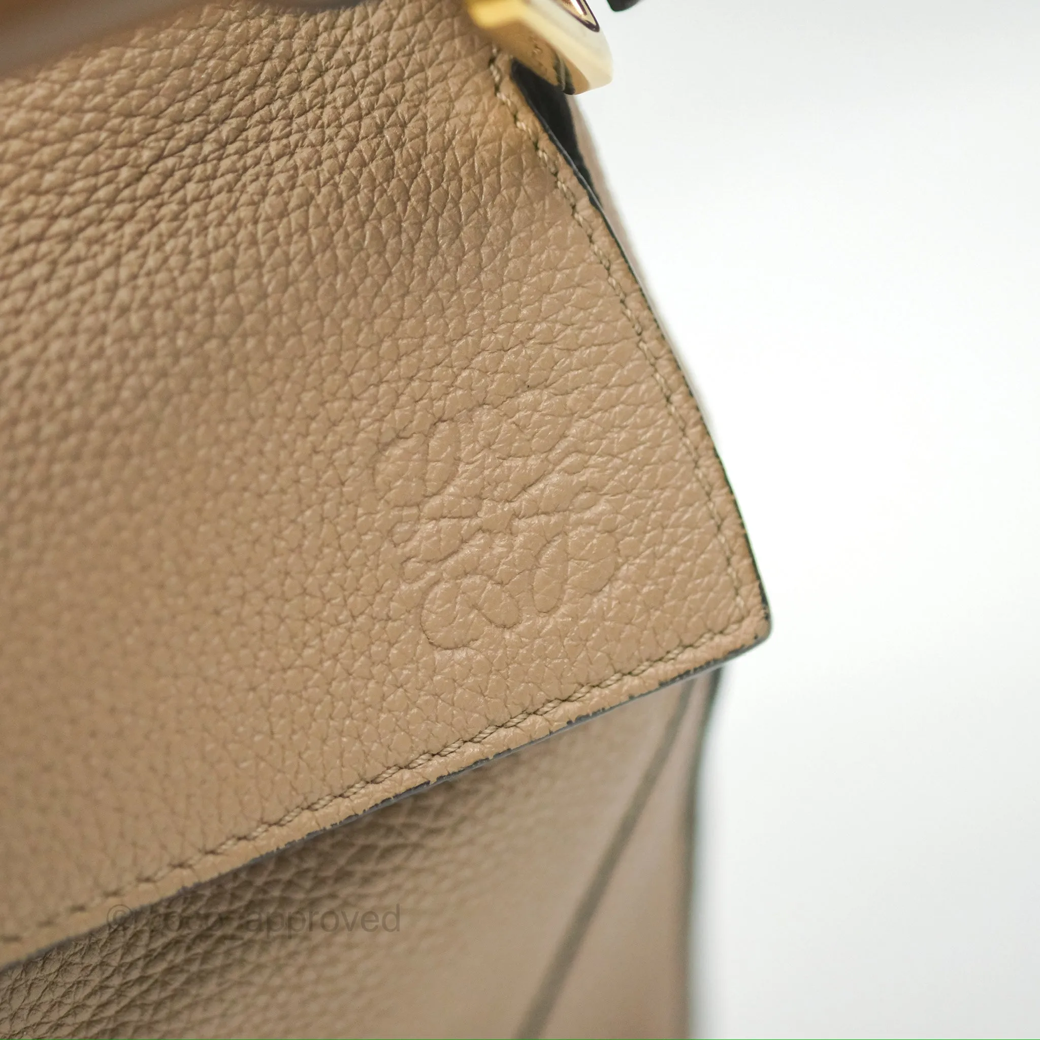 Loewe Small Puzzle Bag Sand Mink Grained Calfskin