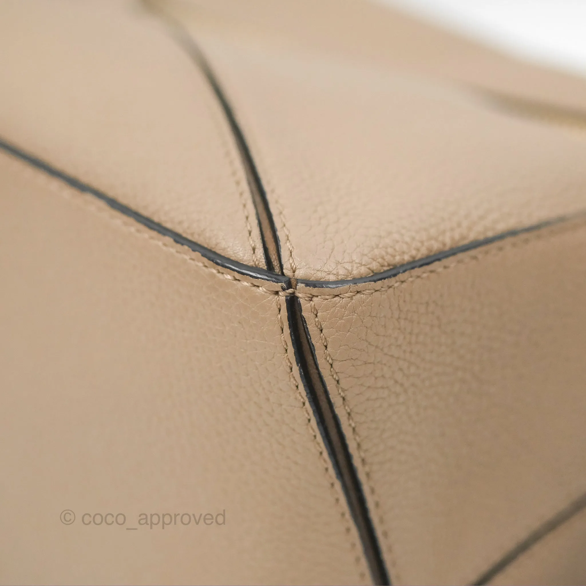 Loewe Small Puzzle Bag Sand Mink Grained Calfskin