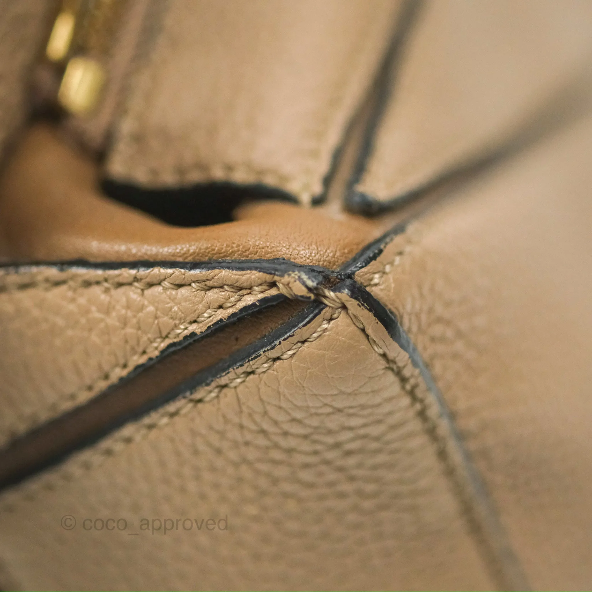 Loewe Small Puzzle Bag Sand Mink Grained Calfskin