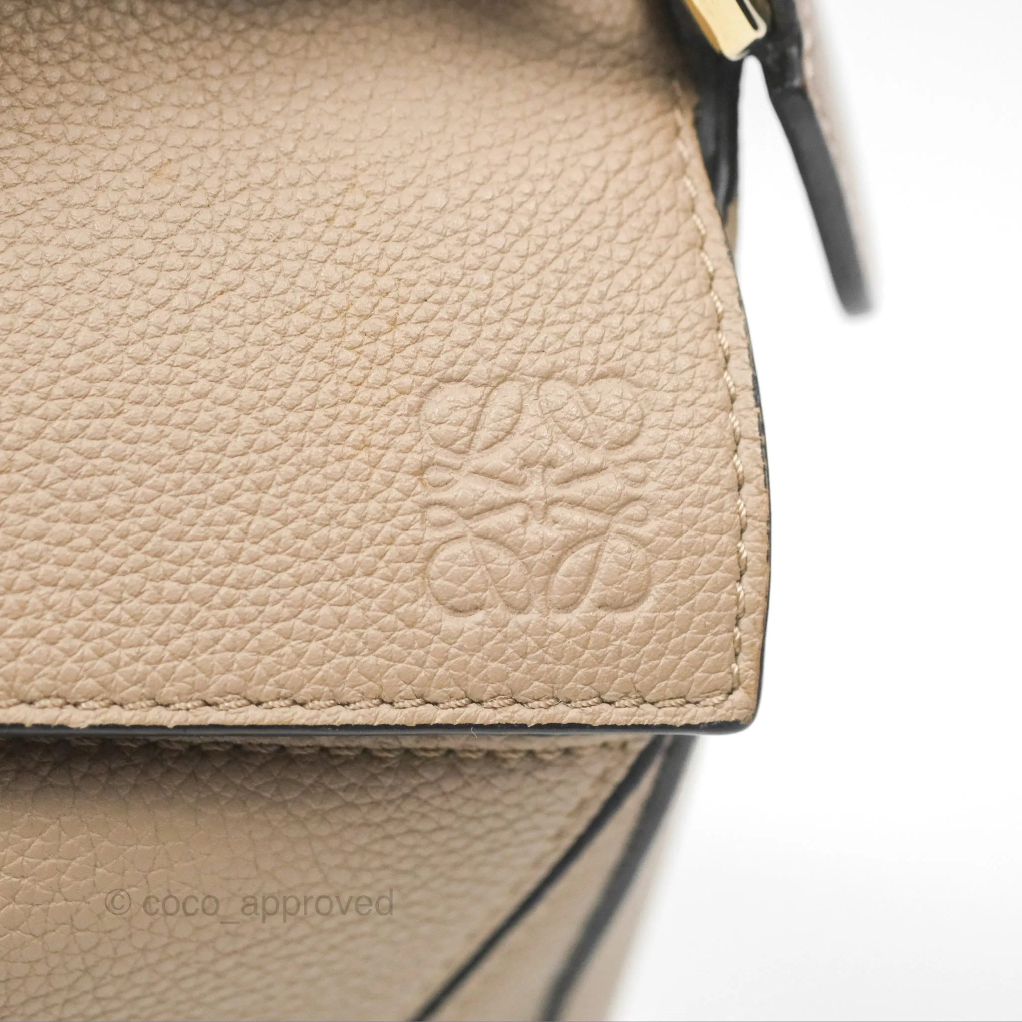 Loewe Small Puzzle Bag Sand Mink Grained Calfskin