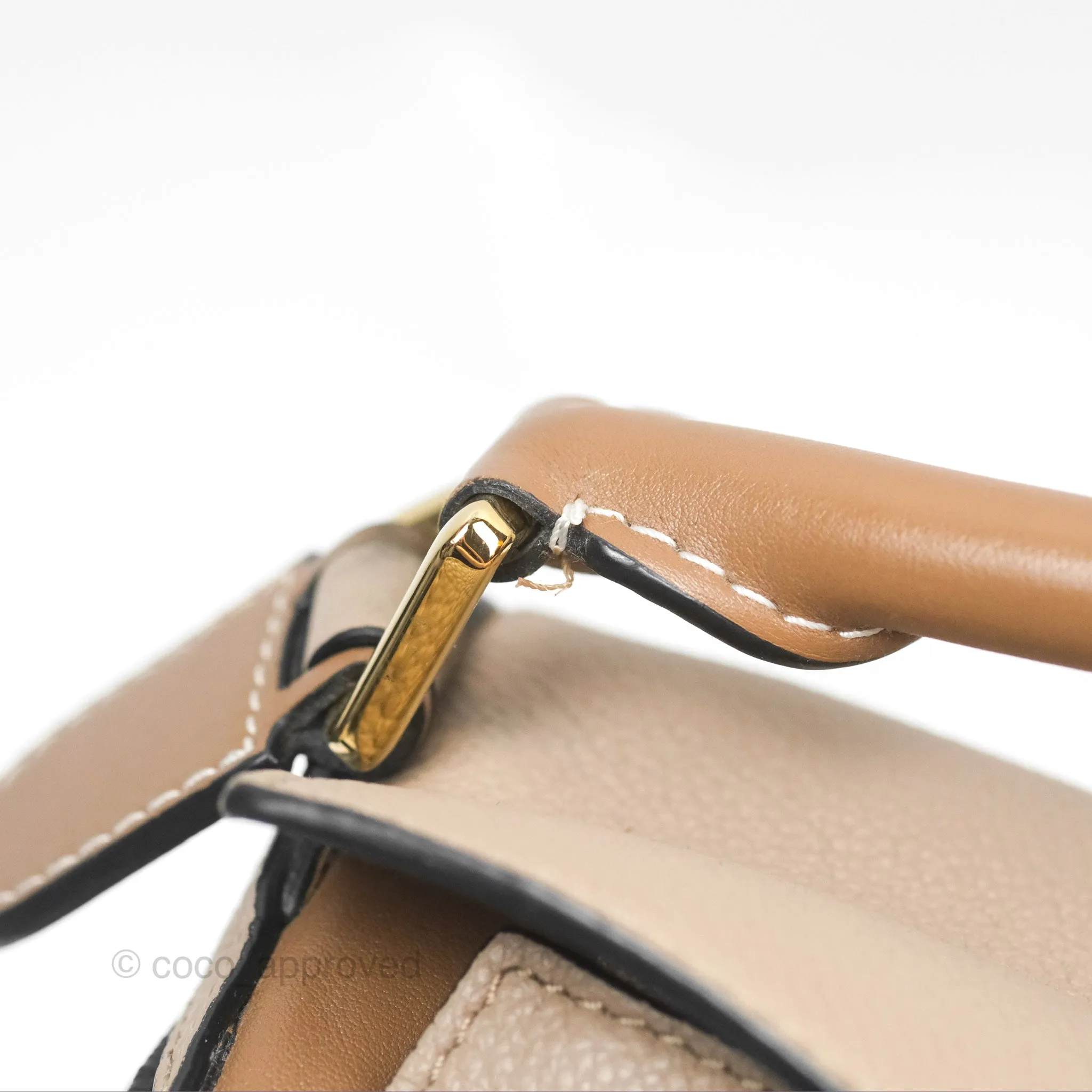 Loewe Small Puzzle Bag Sand Mink Grained Calfskin