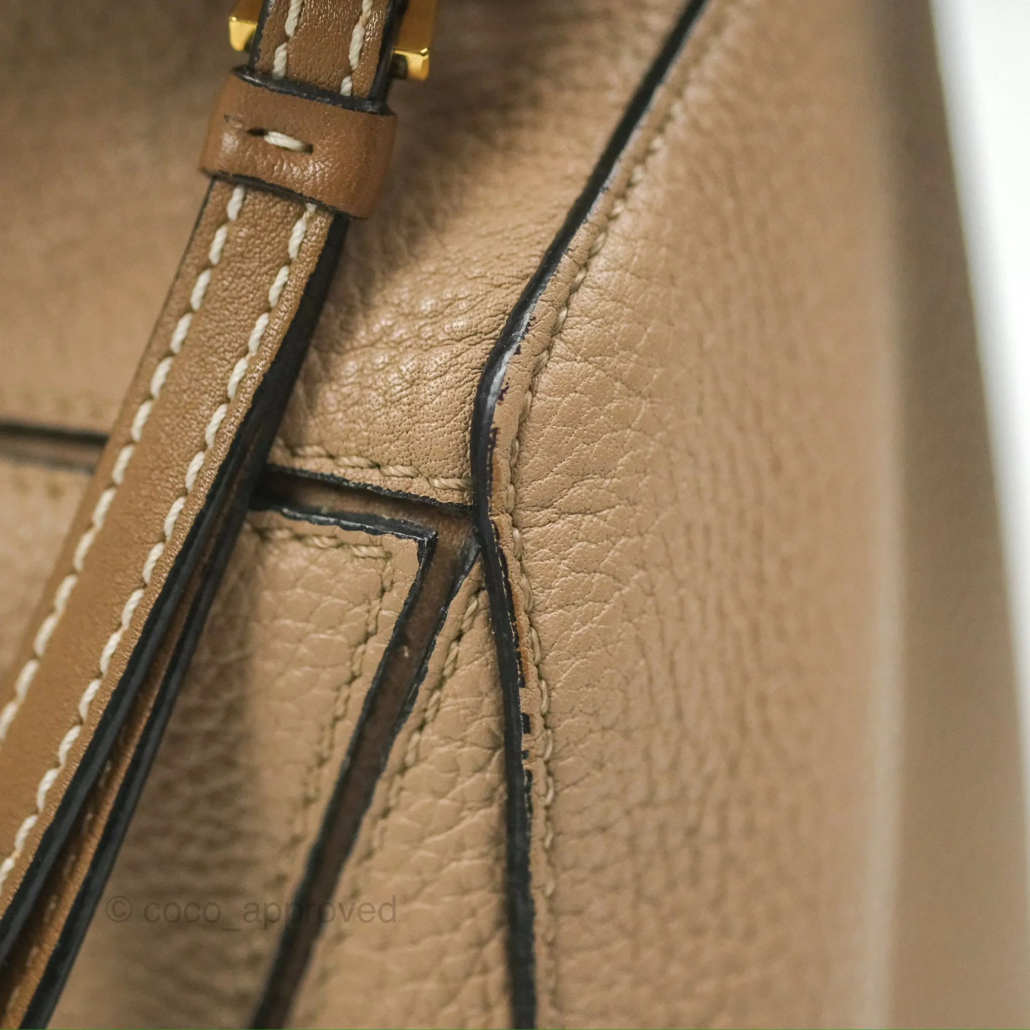 Loewe Small Puzzle Bag Sand Mink Grained Calfskin