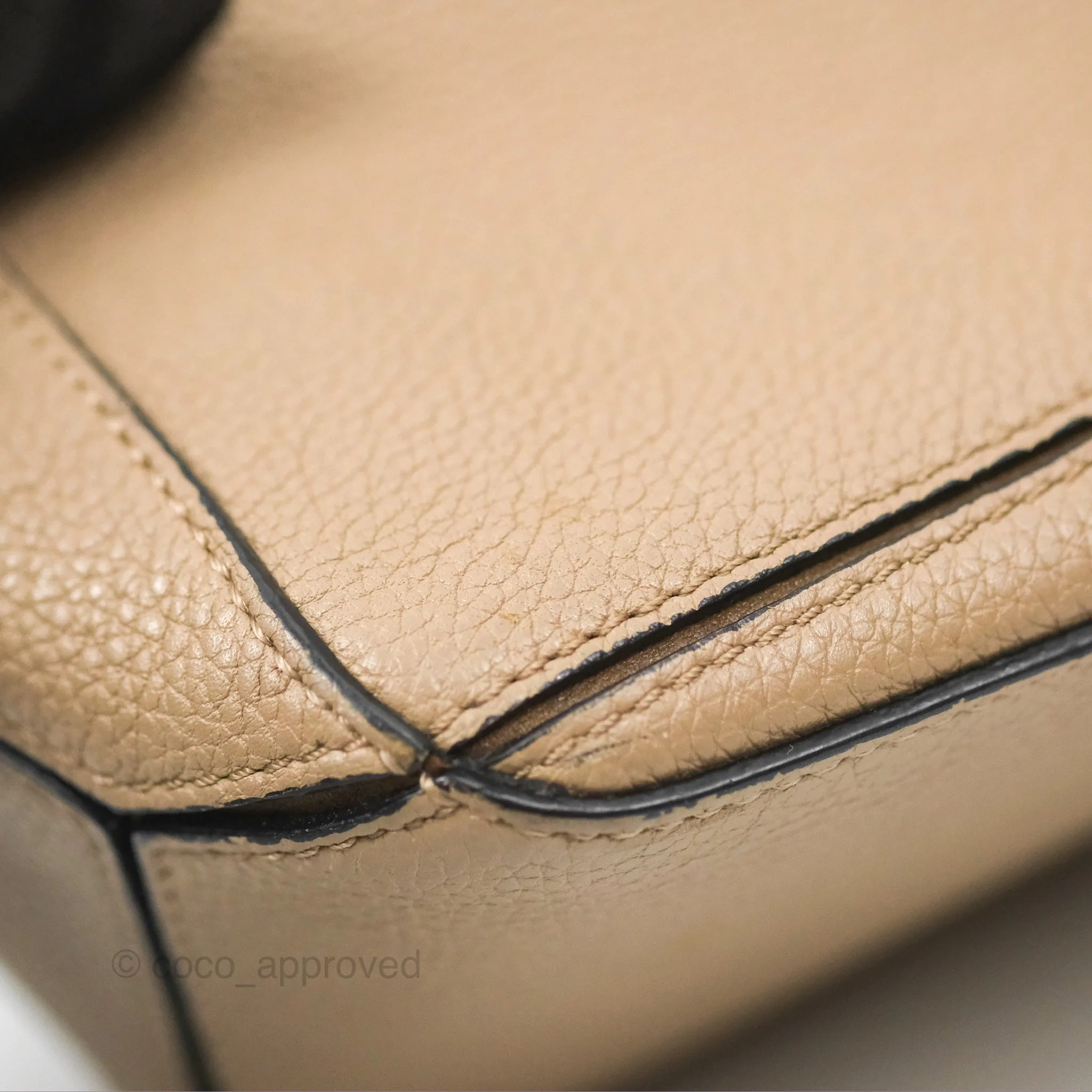 Loewe Small Puzzle Bag Sand Mink Grained Calfskin