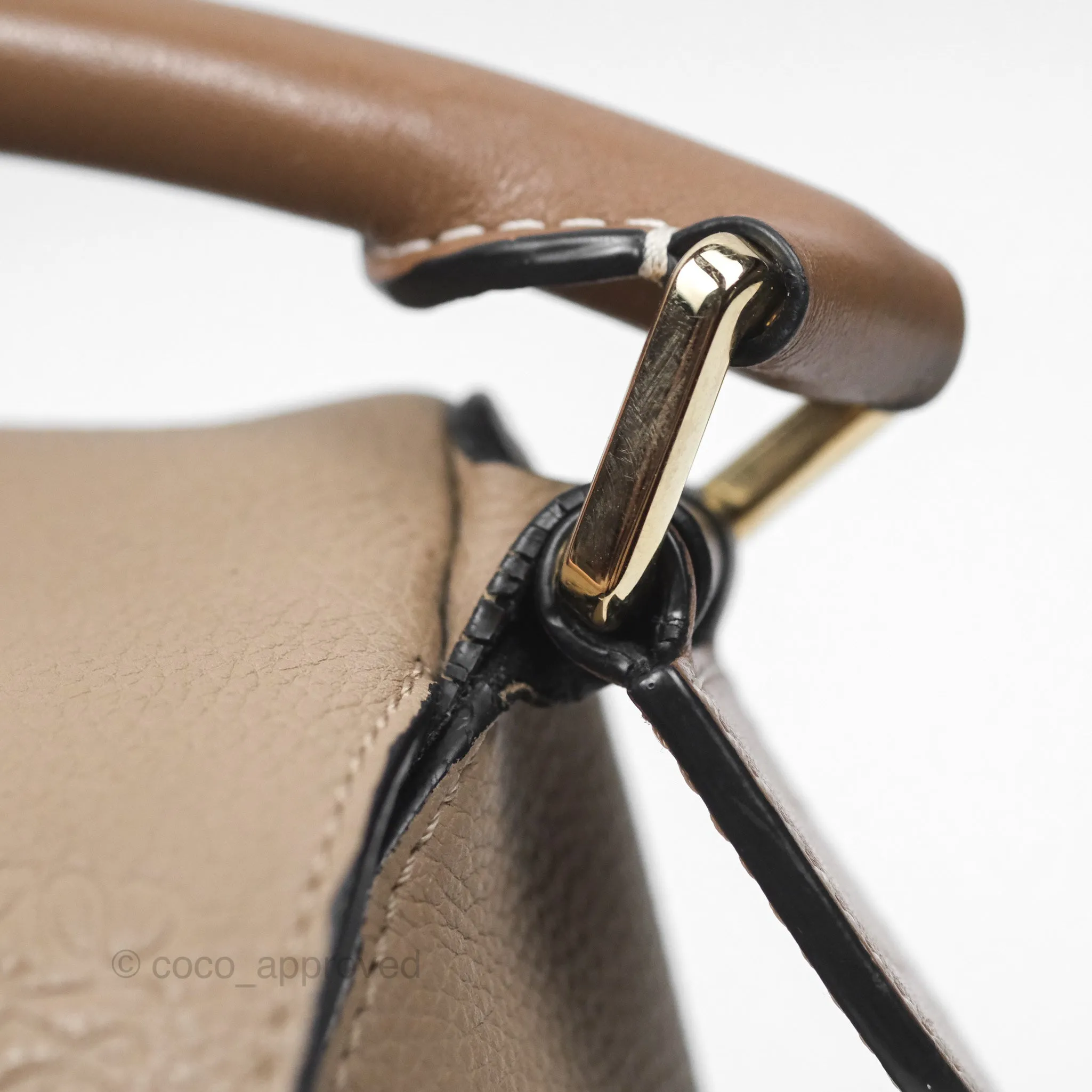 Loewe Small Puzzle Bag Sand Mink Grained Calfskin