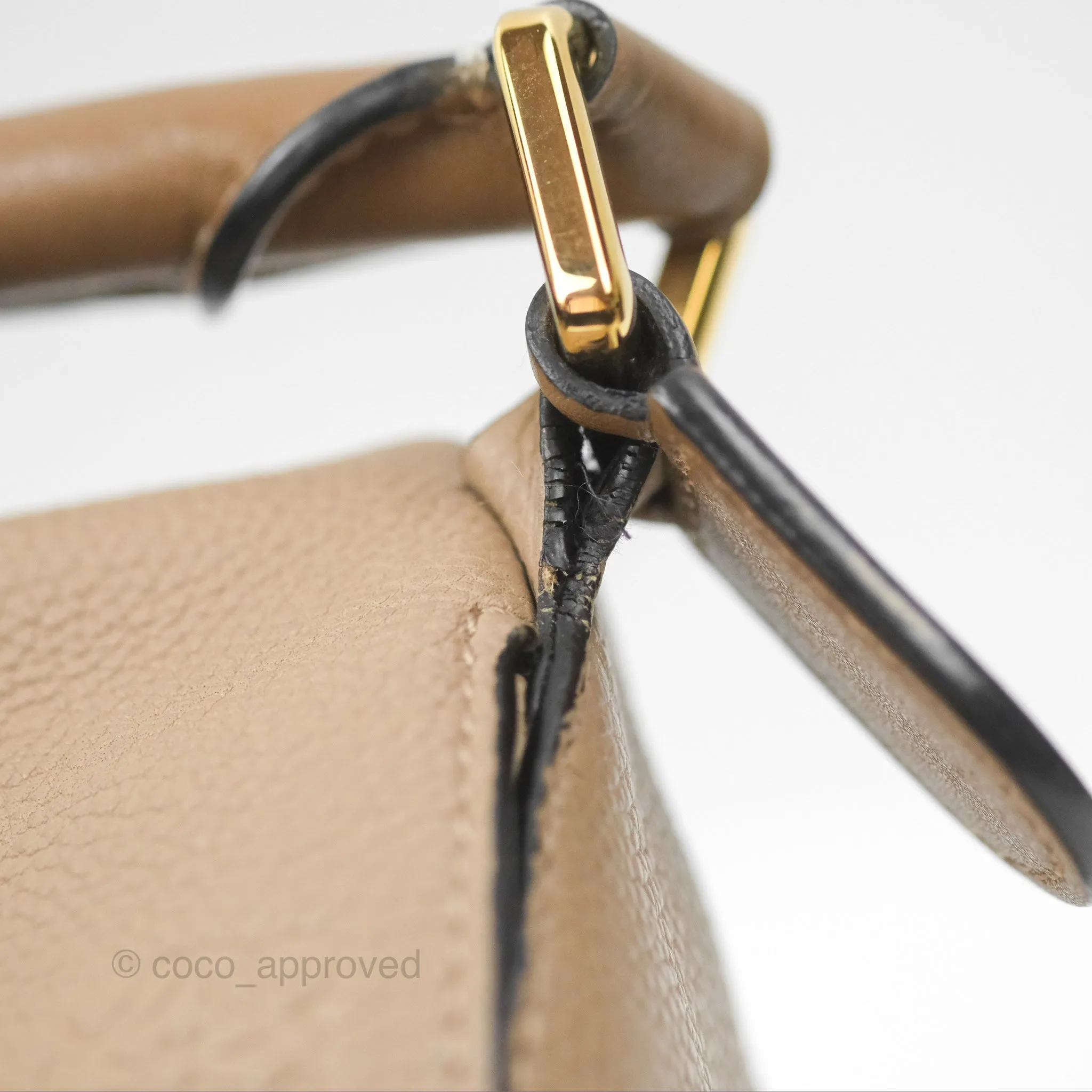 Loewe Small Puzzle Bag Sand Mink Grained Calfskin