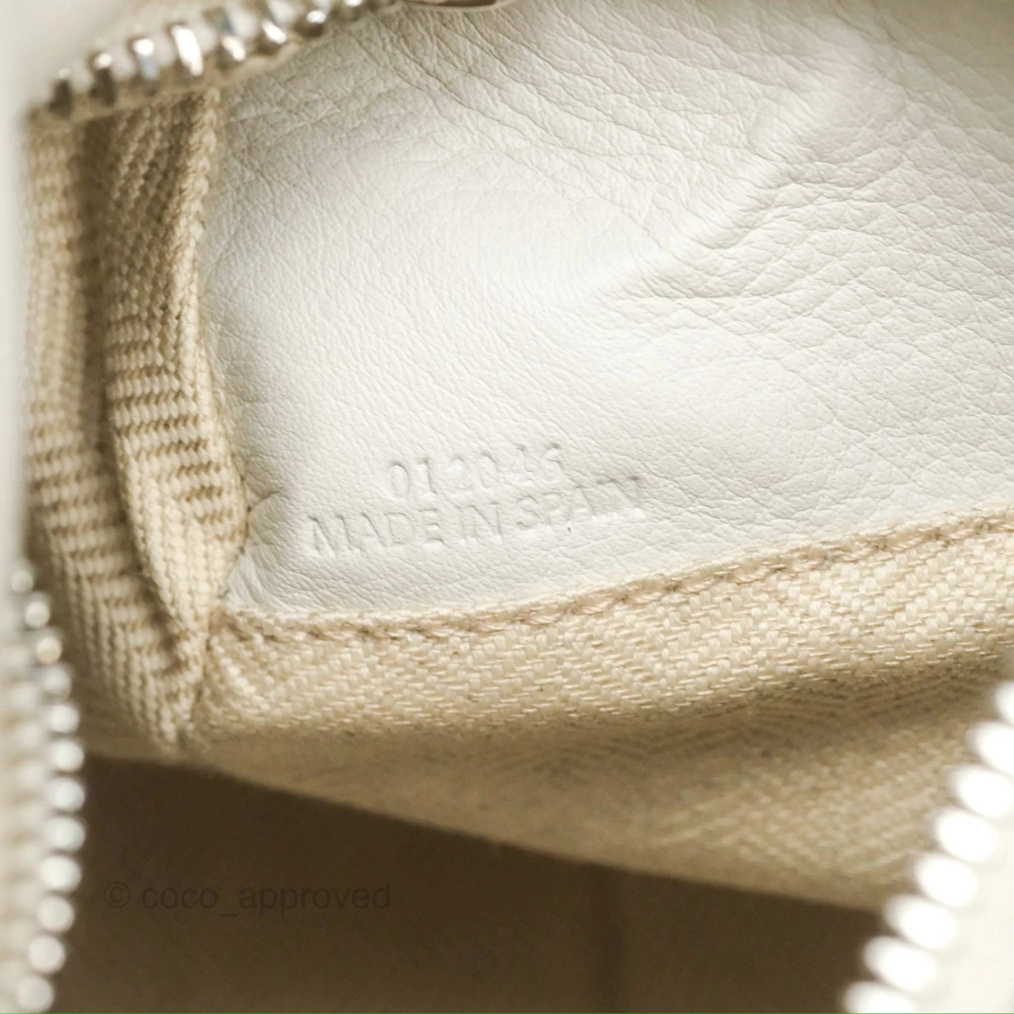 Loewe Small Puzzle Bag Soft White/ Rosemary Calfskin Silver Hardware