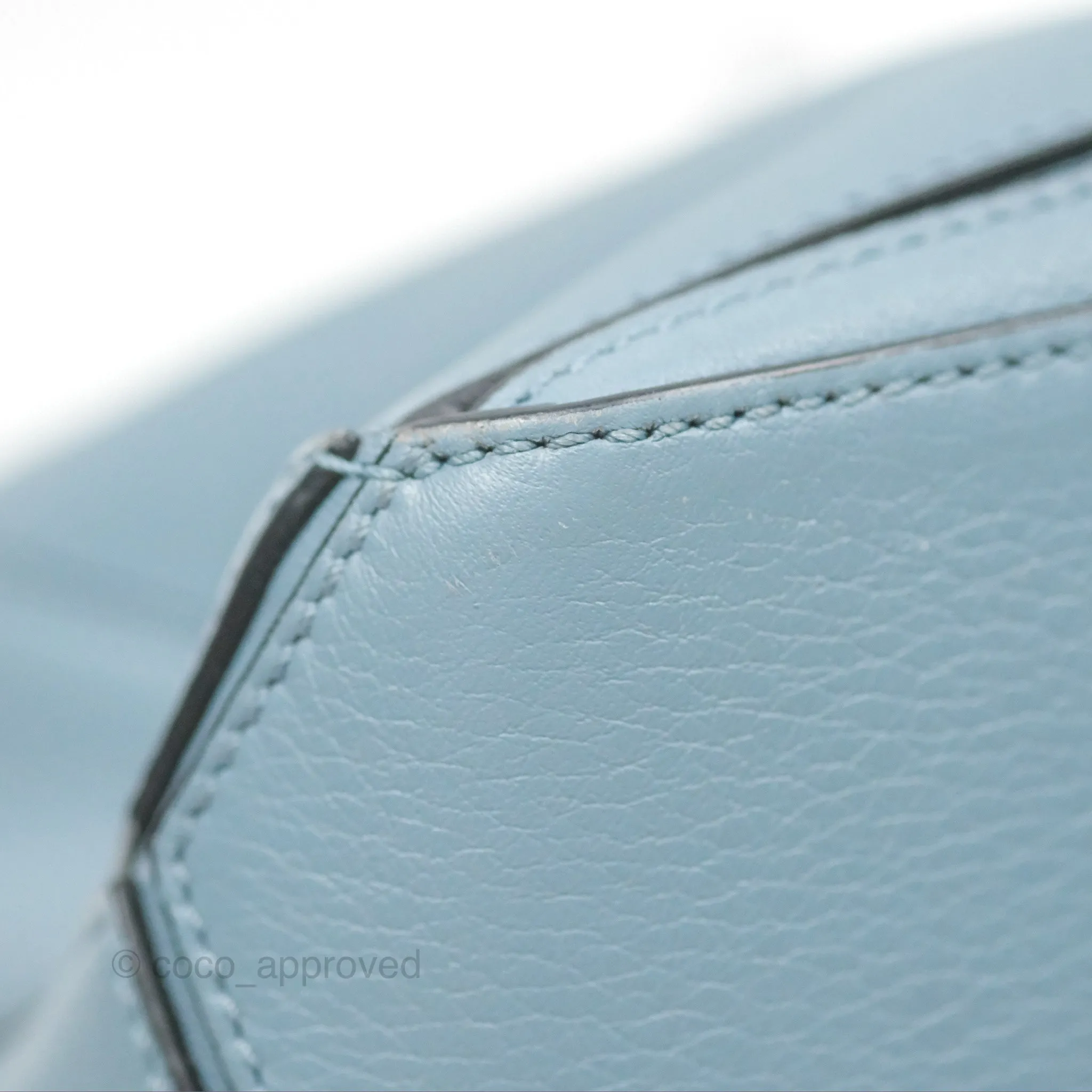 Loewe Small Puzzle Bag Stone Blue Calfskin Gold Hardware