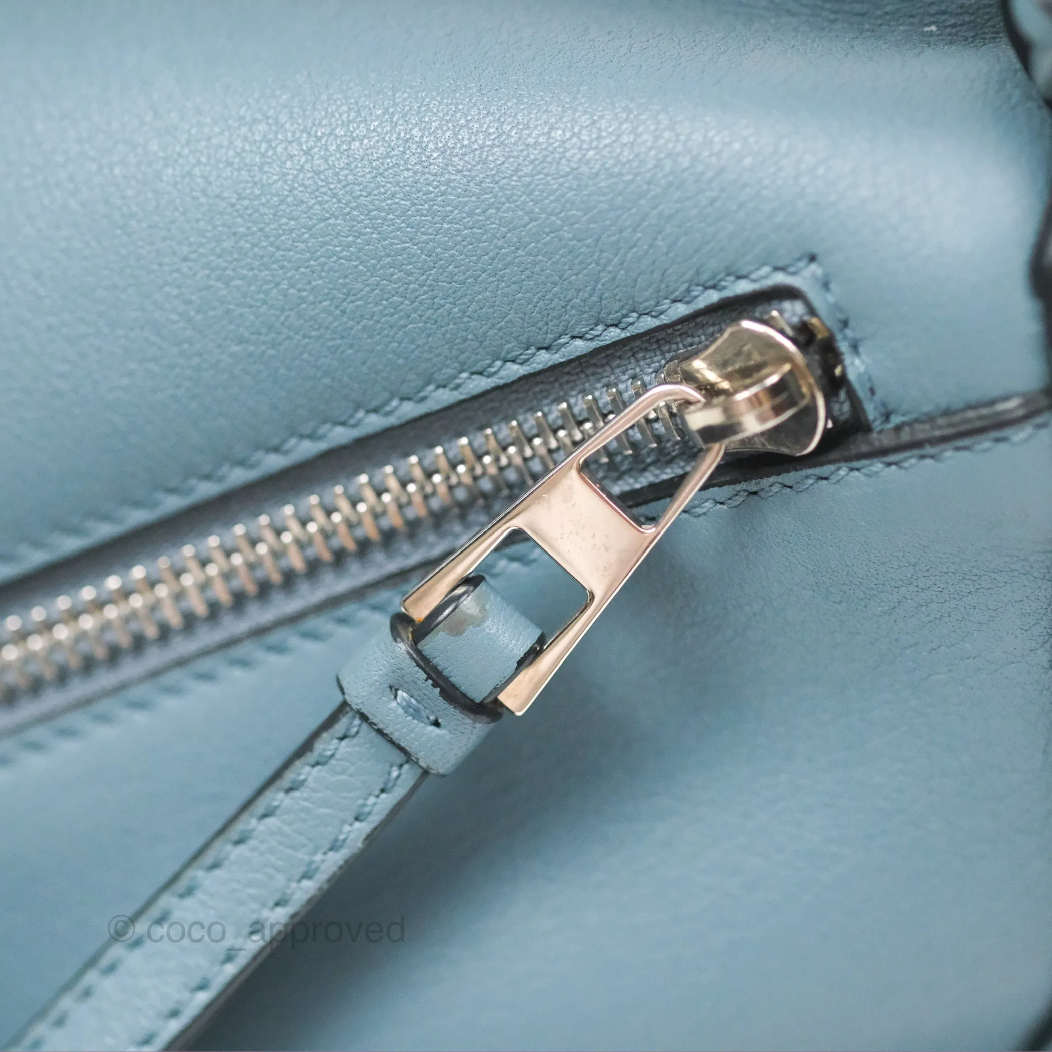 Loewe Small Puzzle Bag Stone Blue Calfskin Gold Hardware
