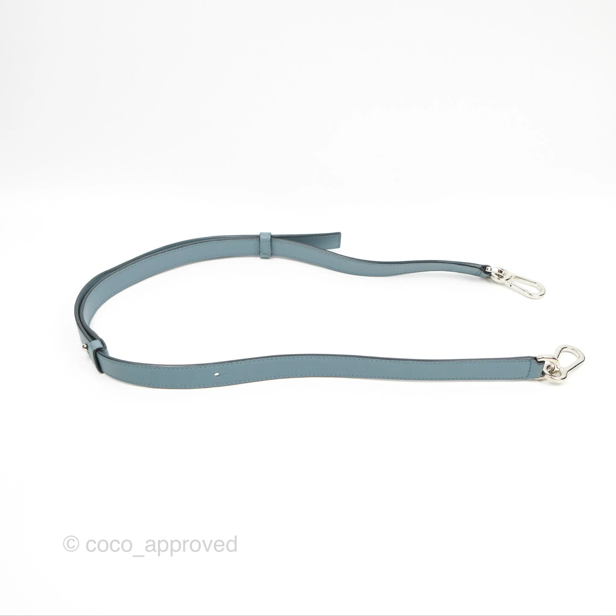 Loewe Small Puzzle Bag Stone Blue Calfskin Silver Hardware