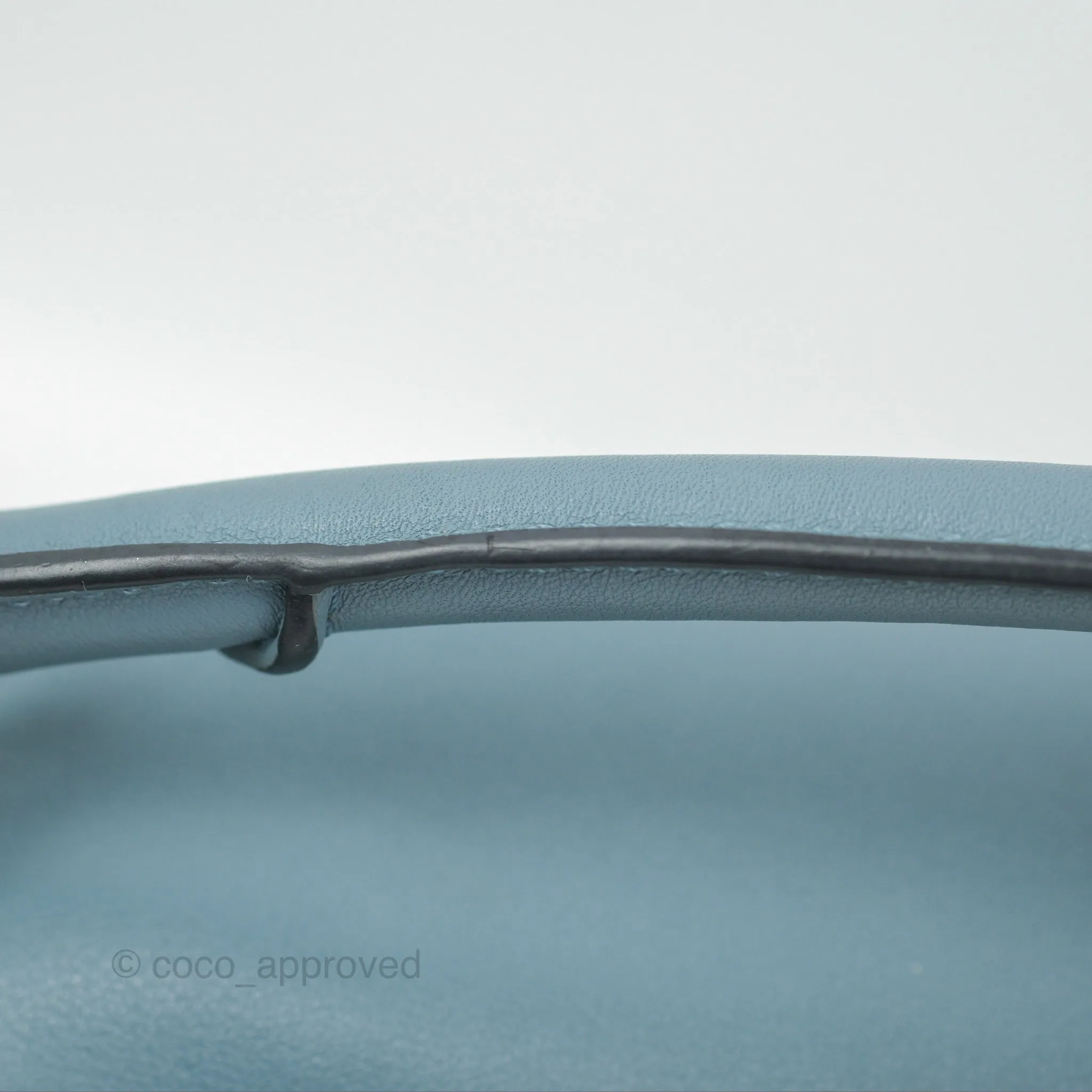 Loewe Small Puzzle Bag Stone Blue Calfskin Silver Hardware