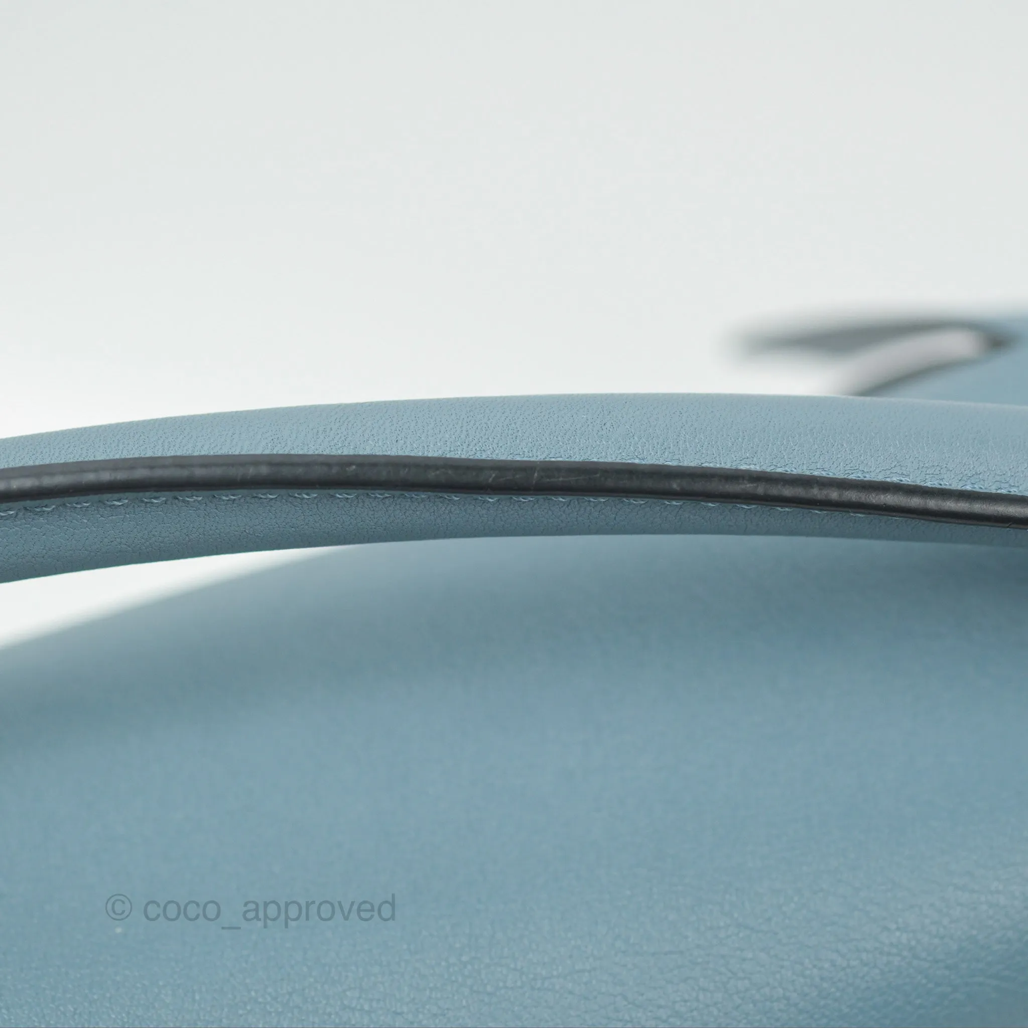 Loewe Small Puzzle Bag Stone Blue Calfskin Silver Hardware