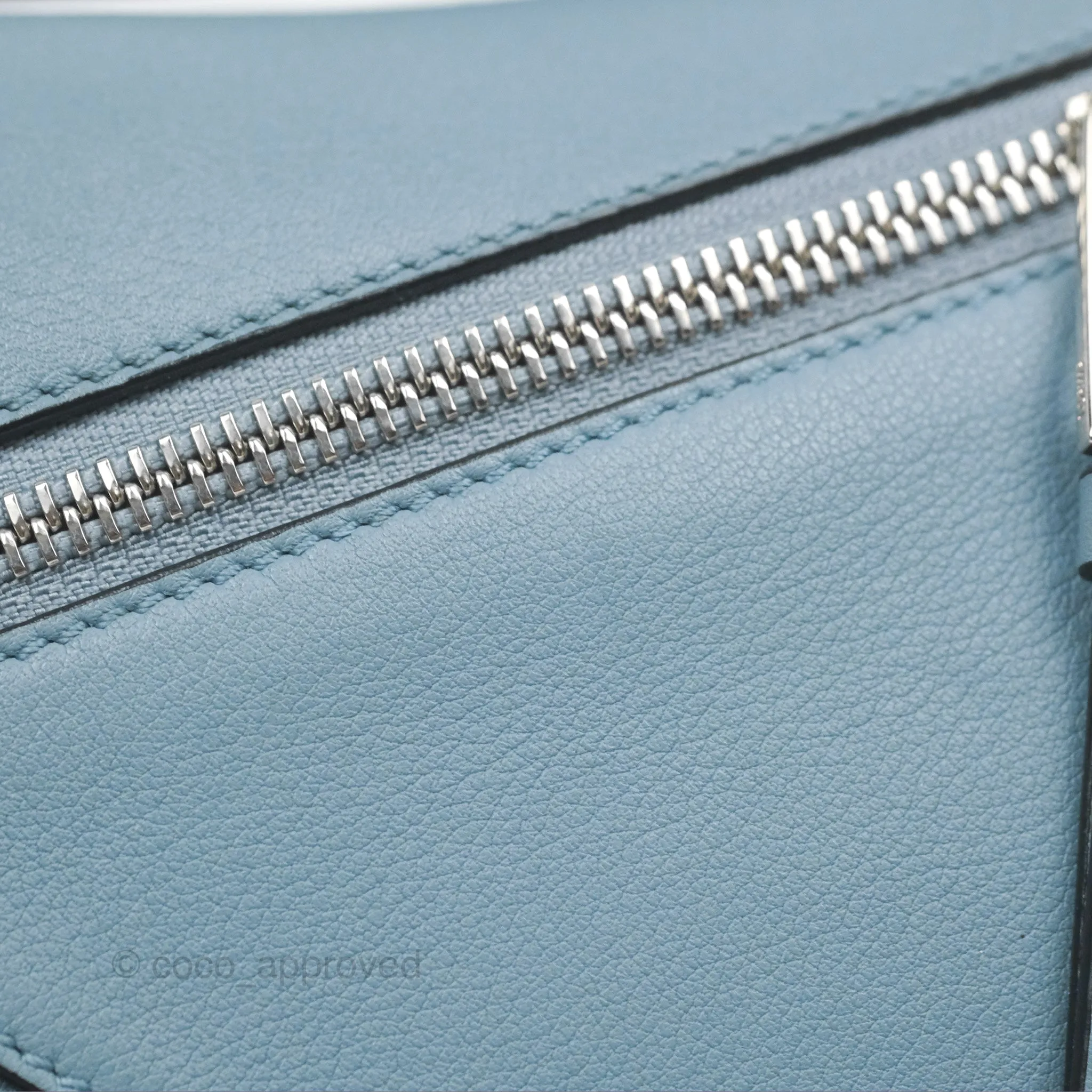Loewe Small Puzzle Bag Stone Blue Calfskin