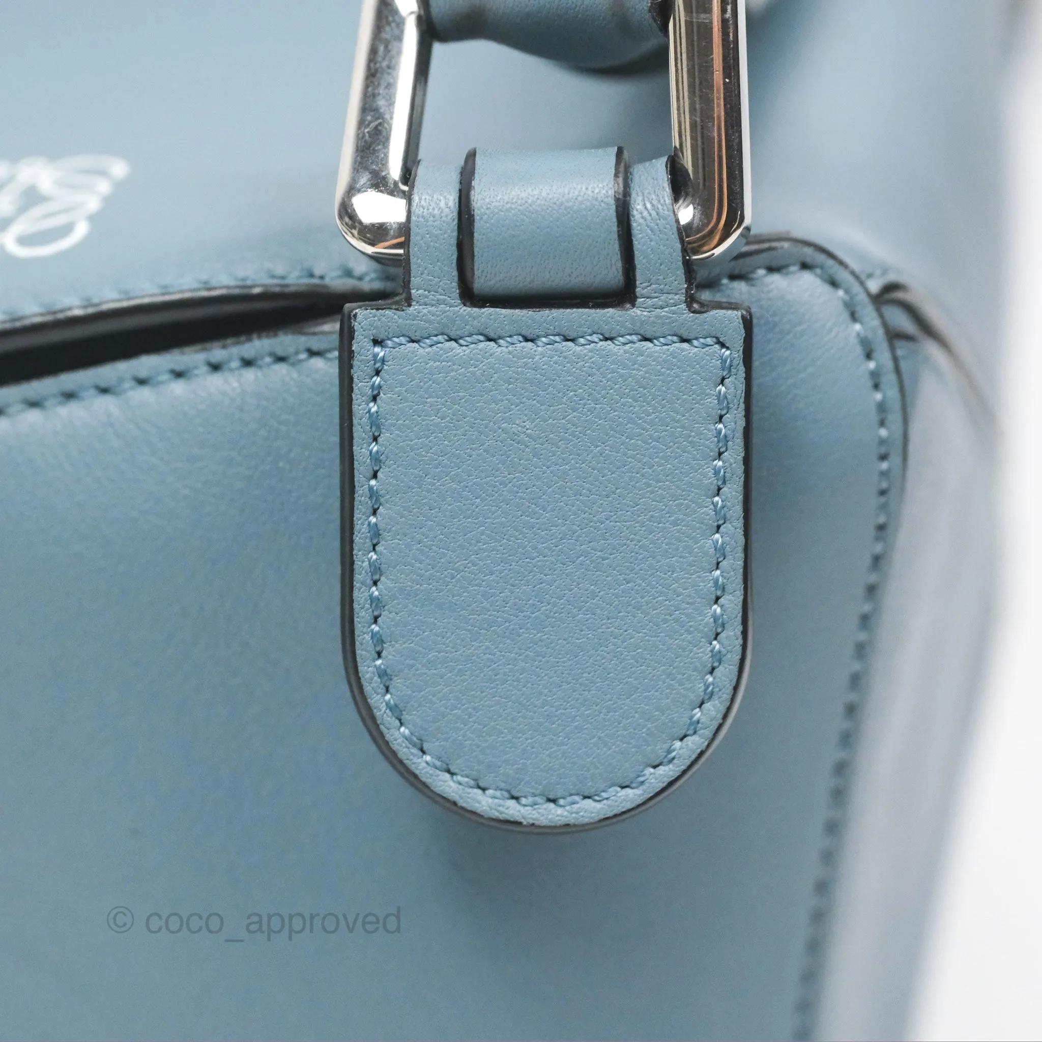Loewe Small Puzzle Bag Stone Blue Calfskin