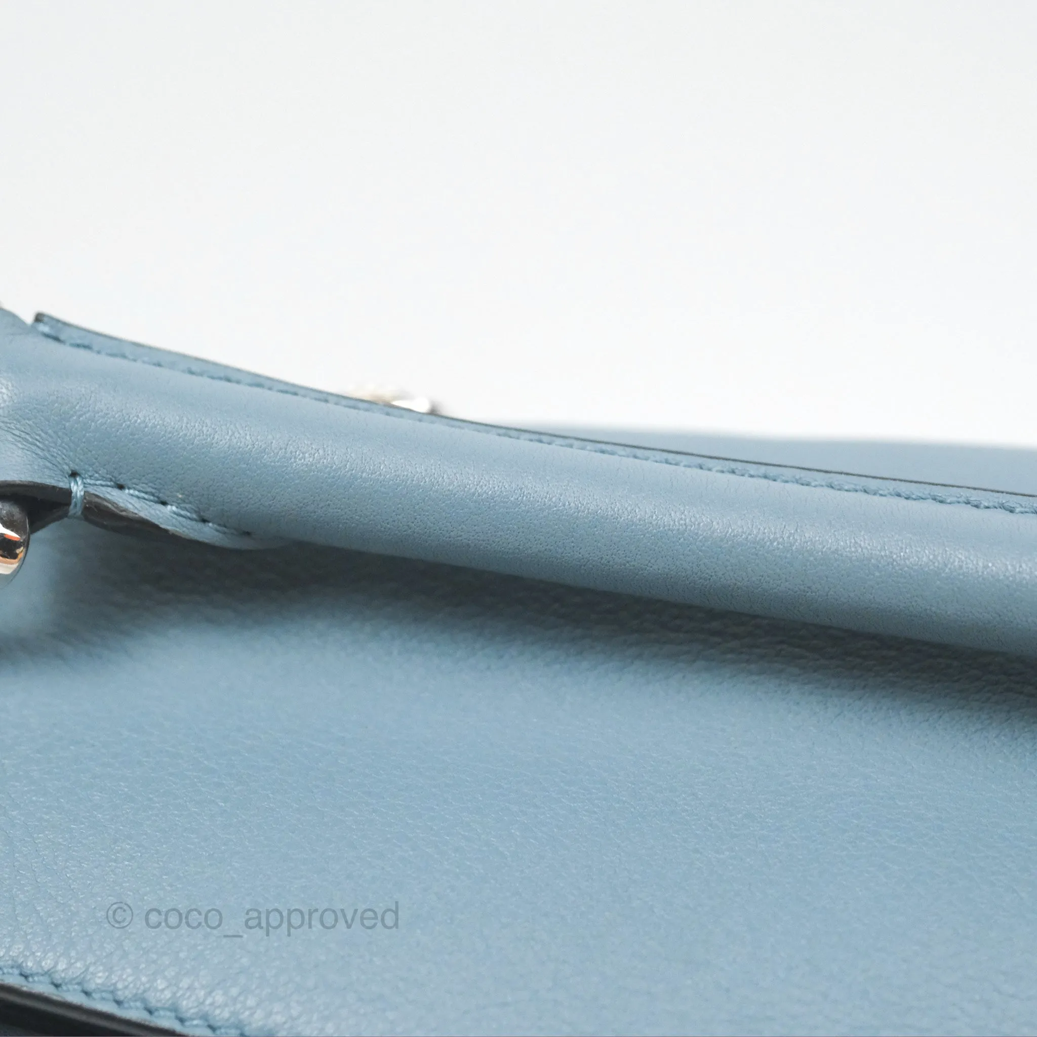 Loewe Small Puzzle Bag Stone Blue Calfskin