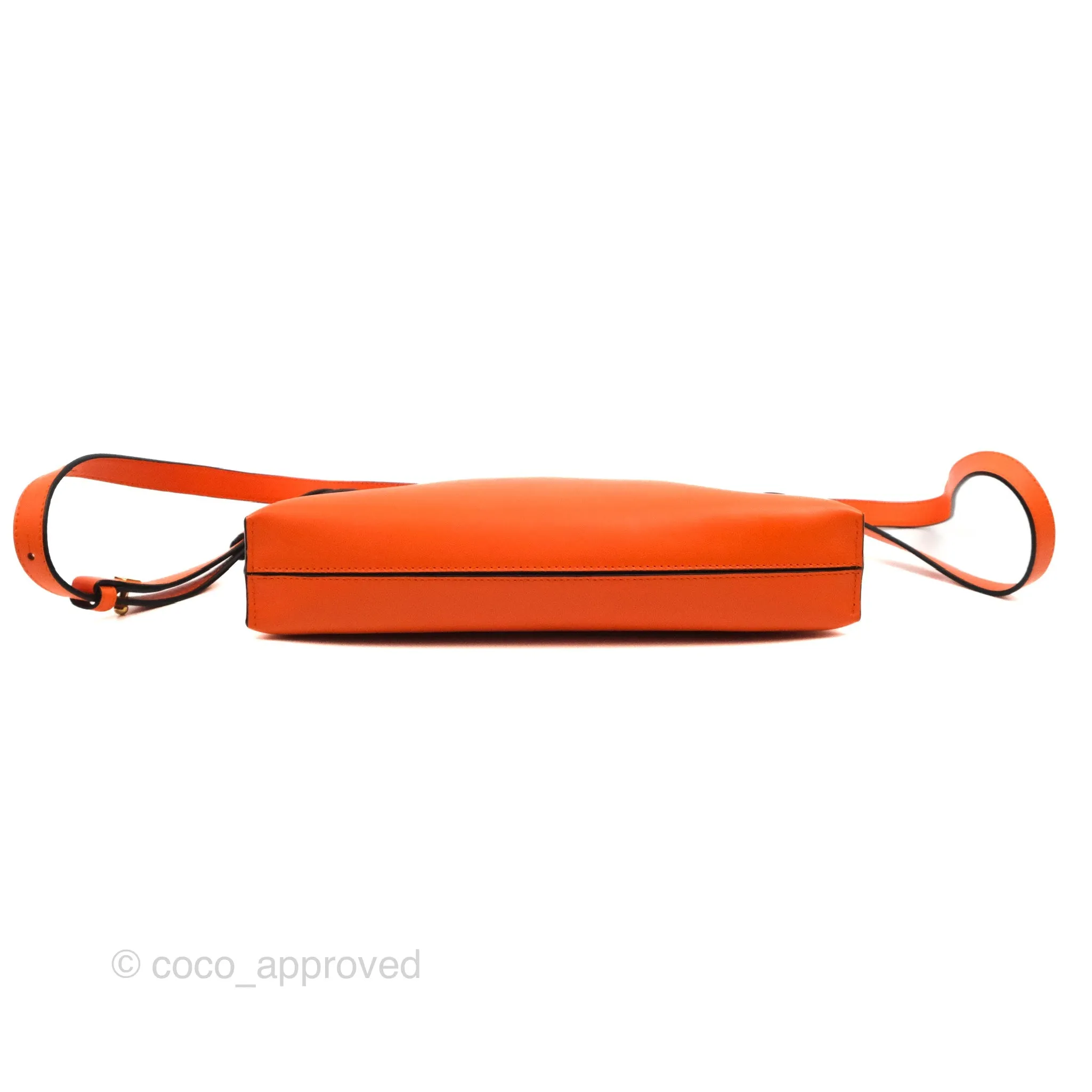 Loewe T Pouch Shoulder Bag Orange Calfskin