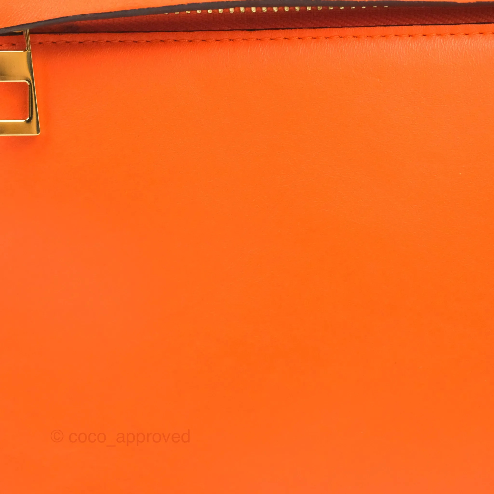 Loewe T Pouch Shoulder Bag Orange Calfskin