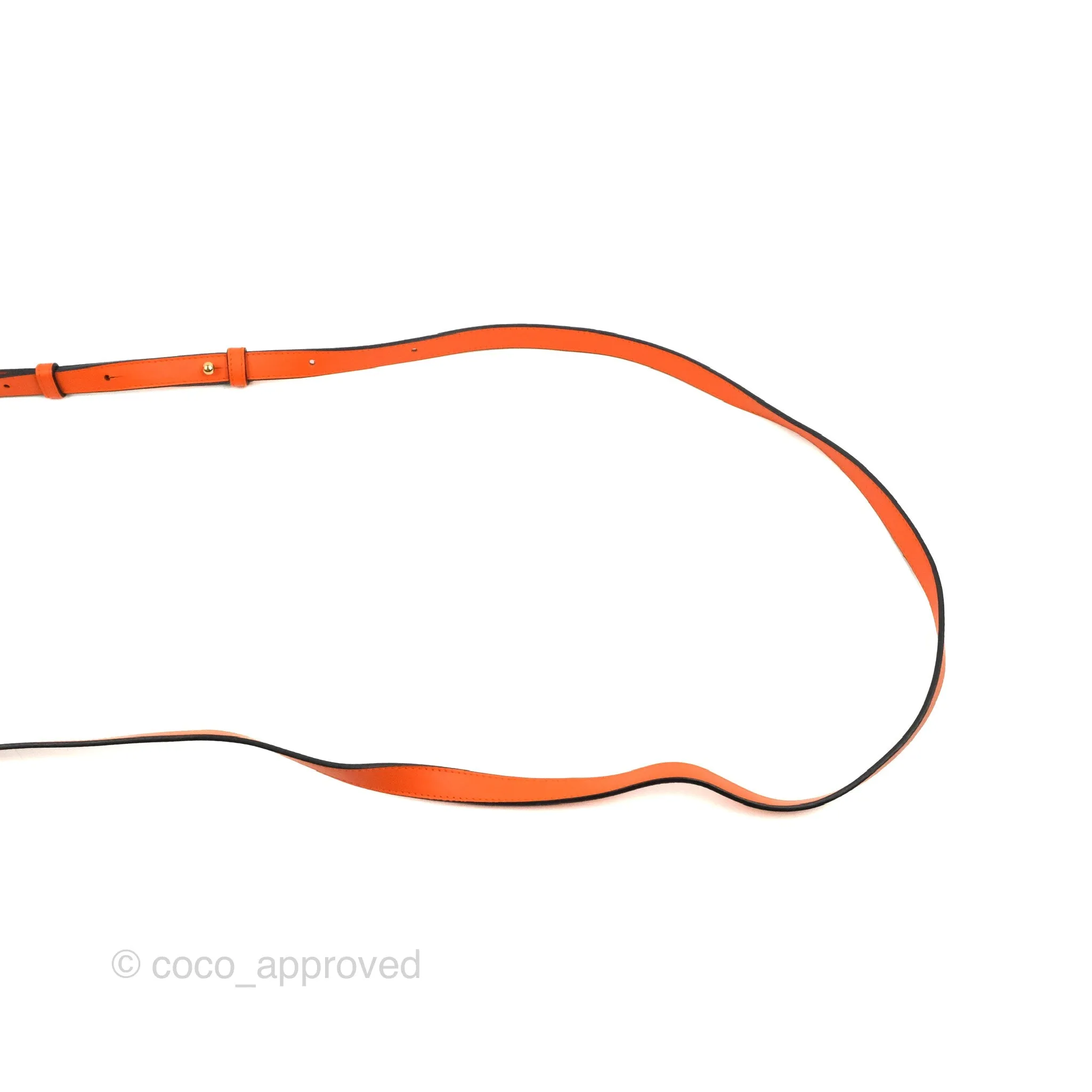Loewe T Pouch Shoulder Bag Orange Calfskin