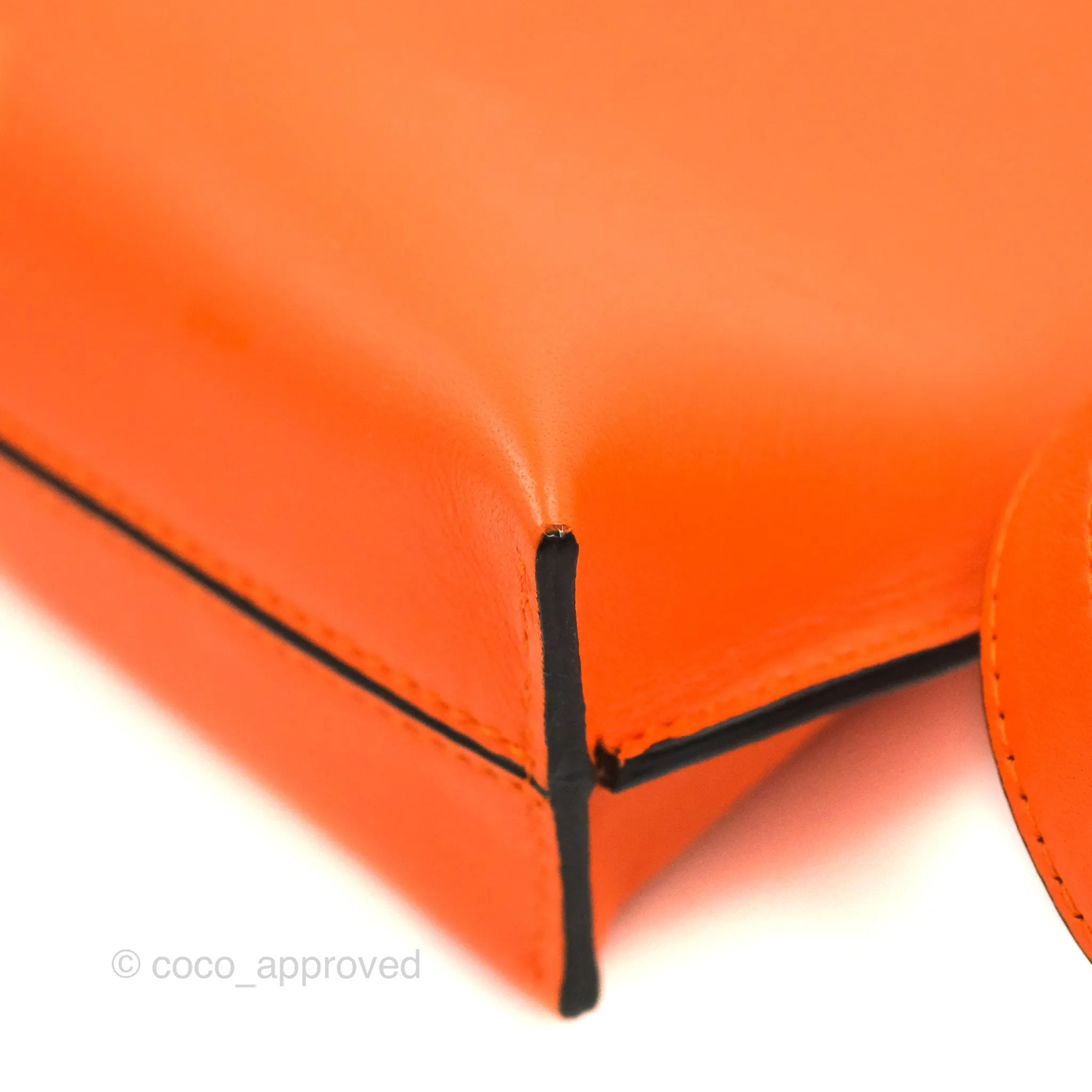 Loewe T Pouch Shoulder Bag Orange Calfskin