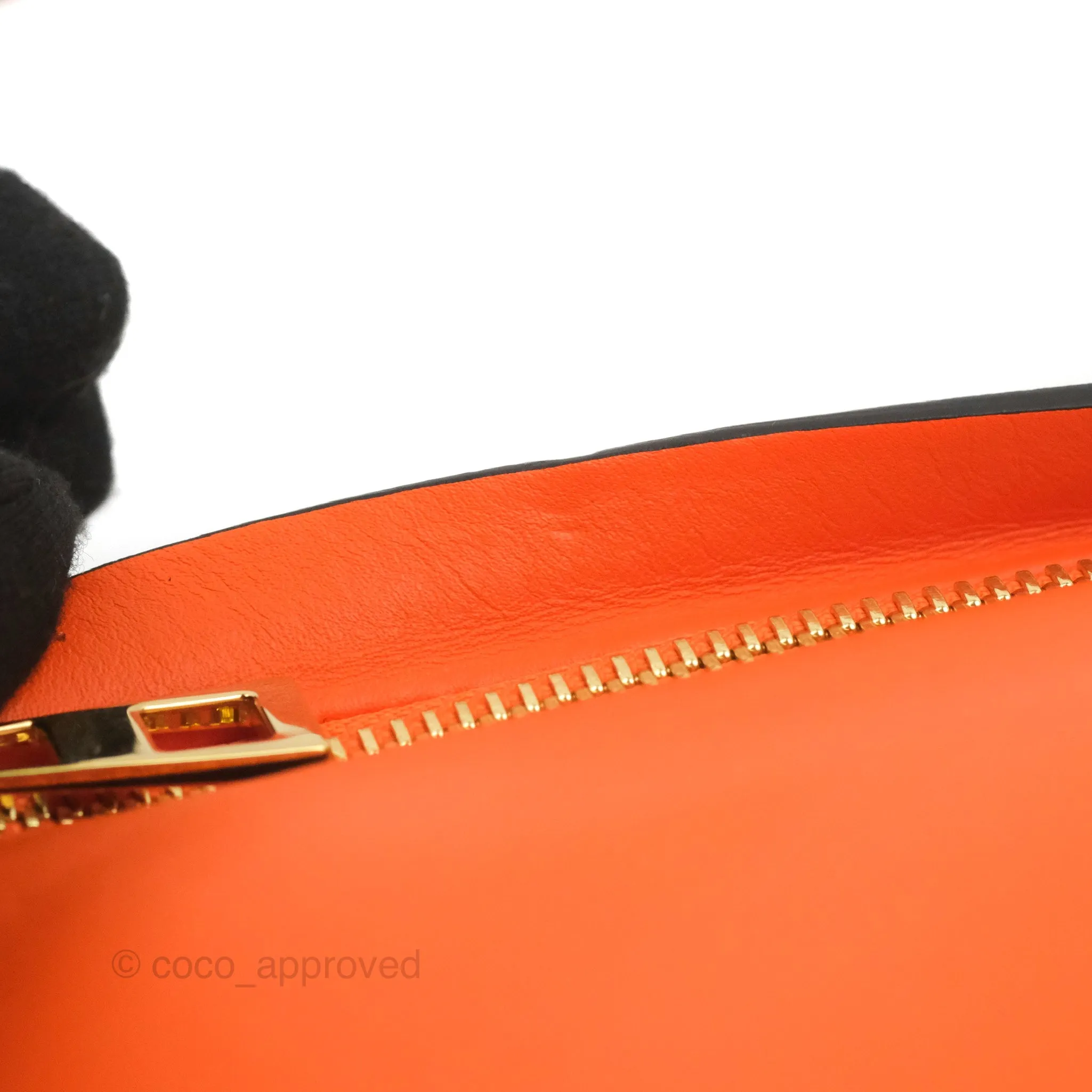 Loewe T Pouch Shoulder Bag Orange Calfskin