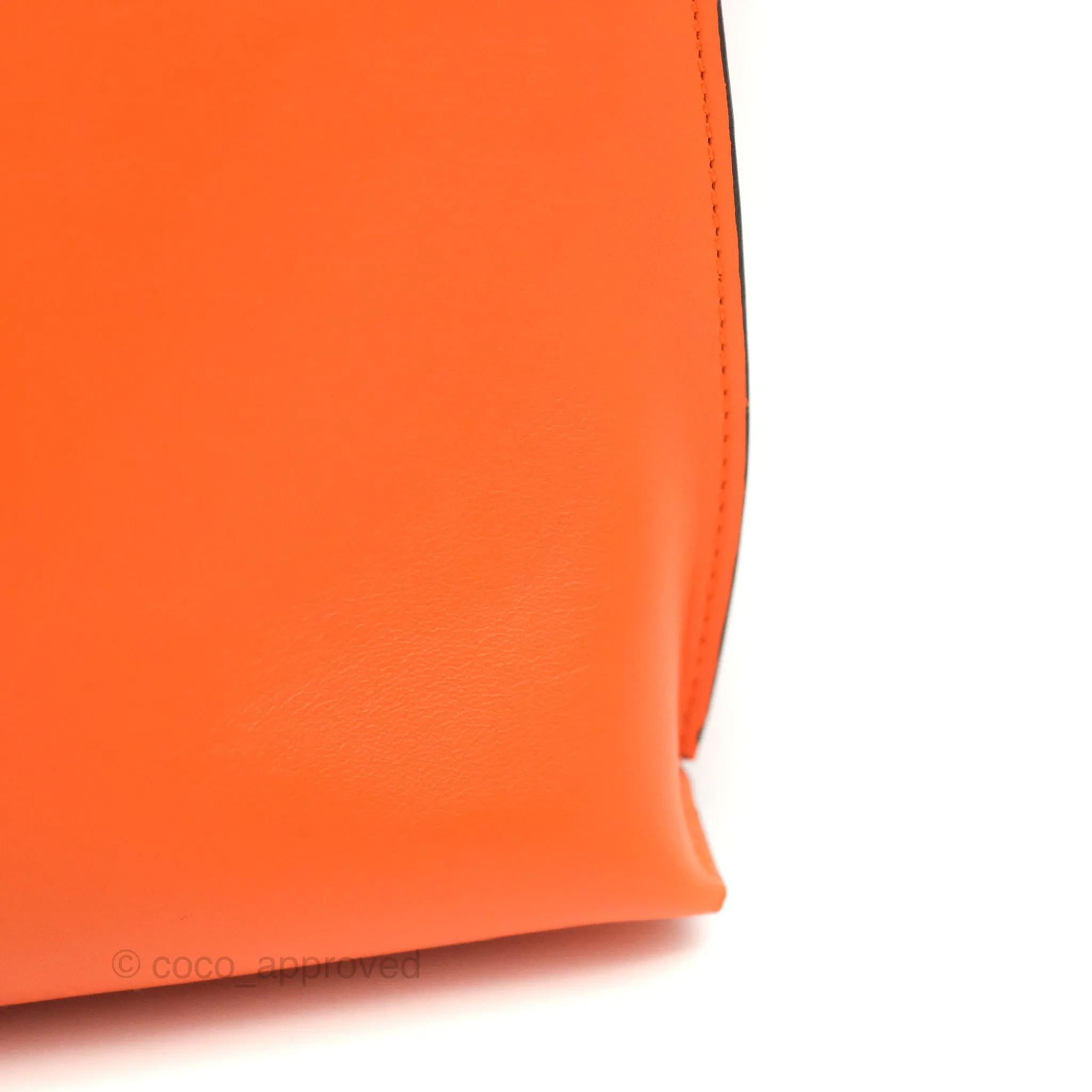 Loewe T Pouch Shoulder Bag Orange Calfskin
