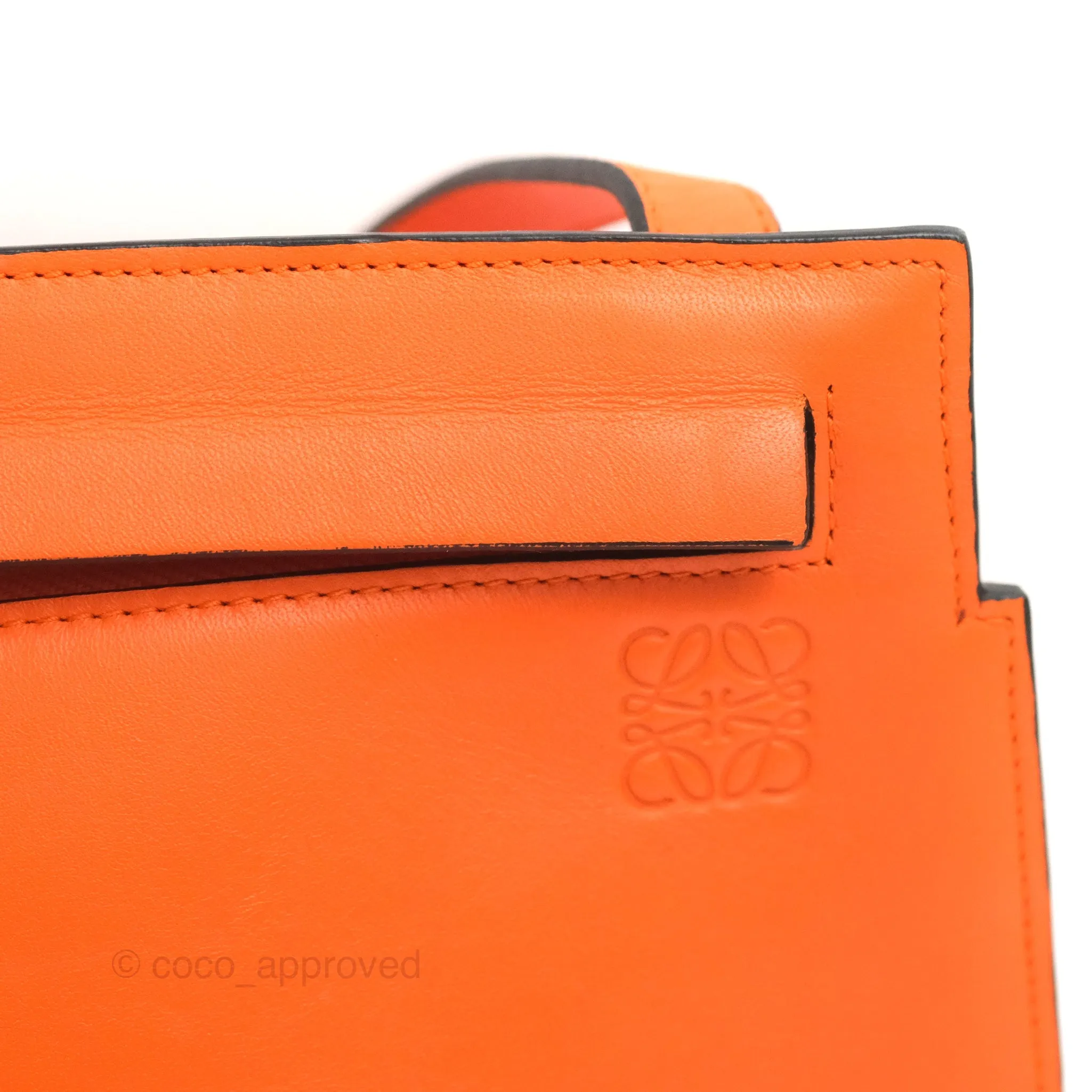 Loewe T Pouch Shoulder Bag Orange Calfskin
