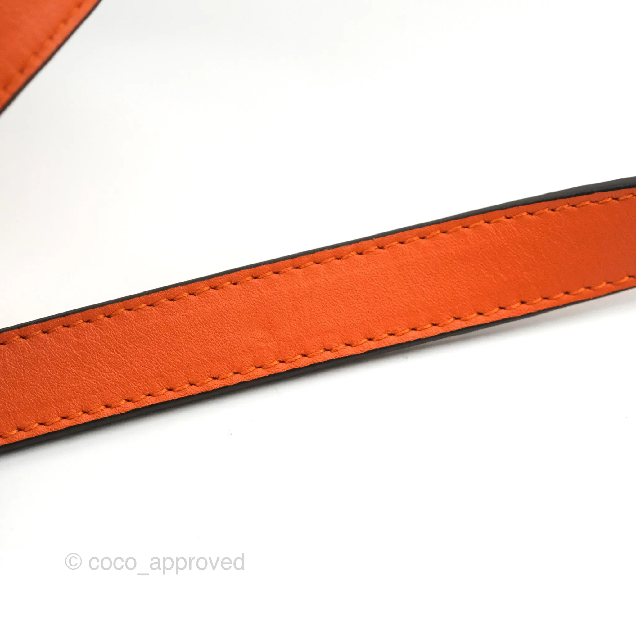 Loewe T Pouch Shoulder Bag Orange Calfskin