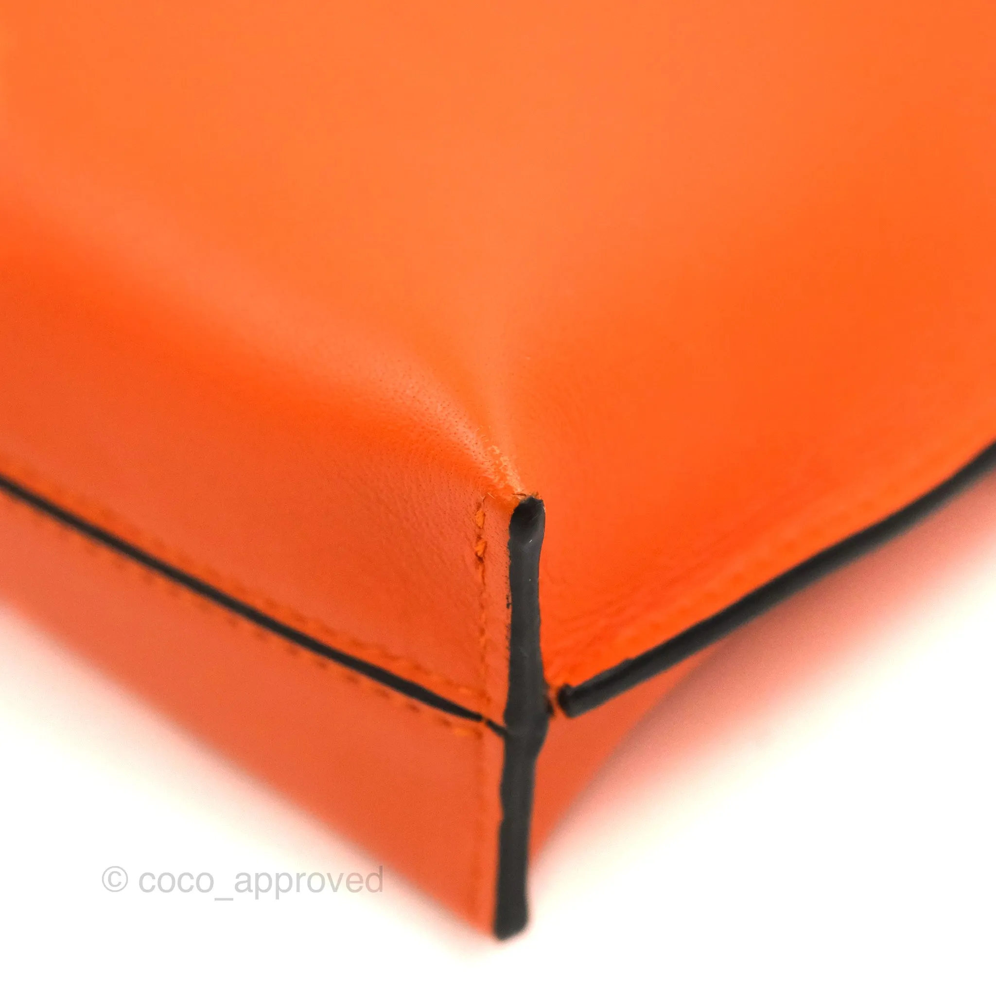 Loewe T Pouch Shoulder Bag Orange Calfskin