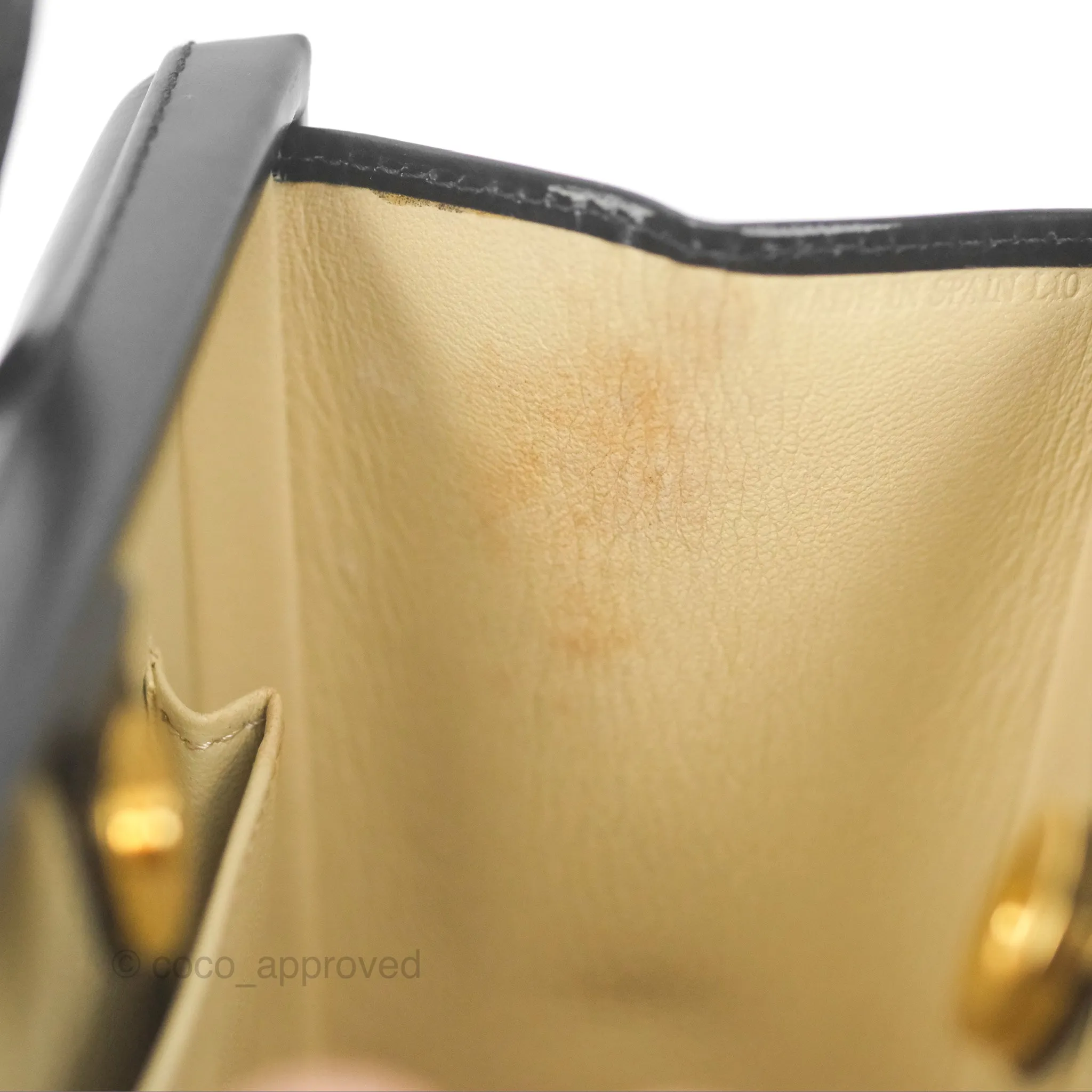 Loewe Vintage Small Postal Handle Bag Black Leather