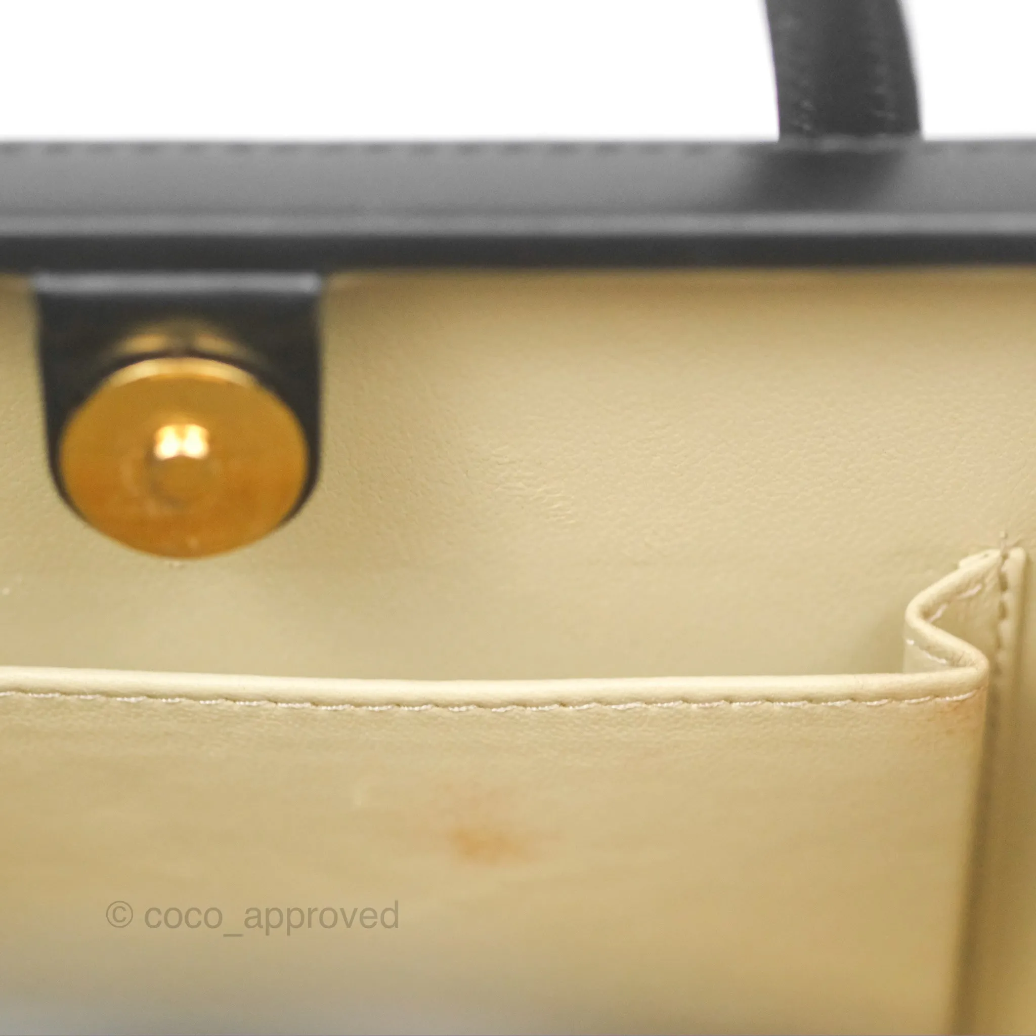 Loewe Vintage Small Postal Handle Bag Black Leather