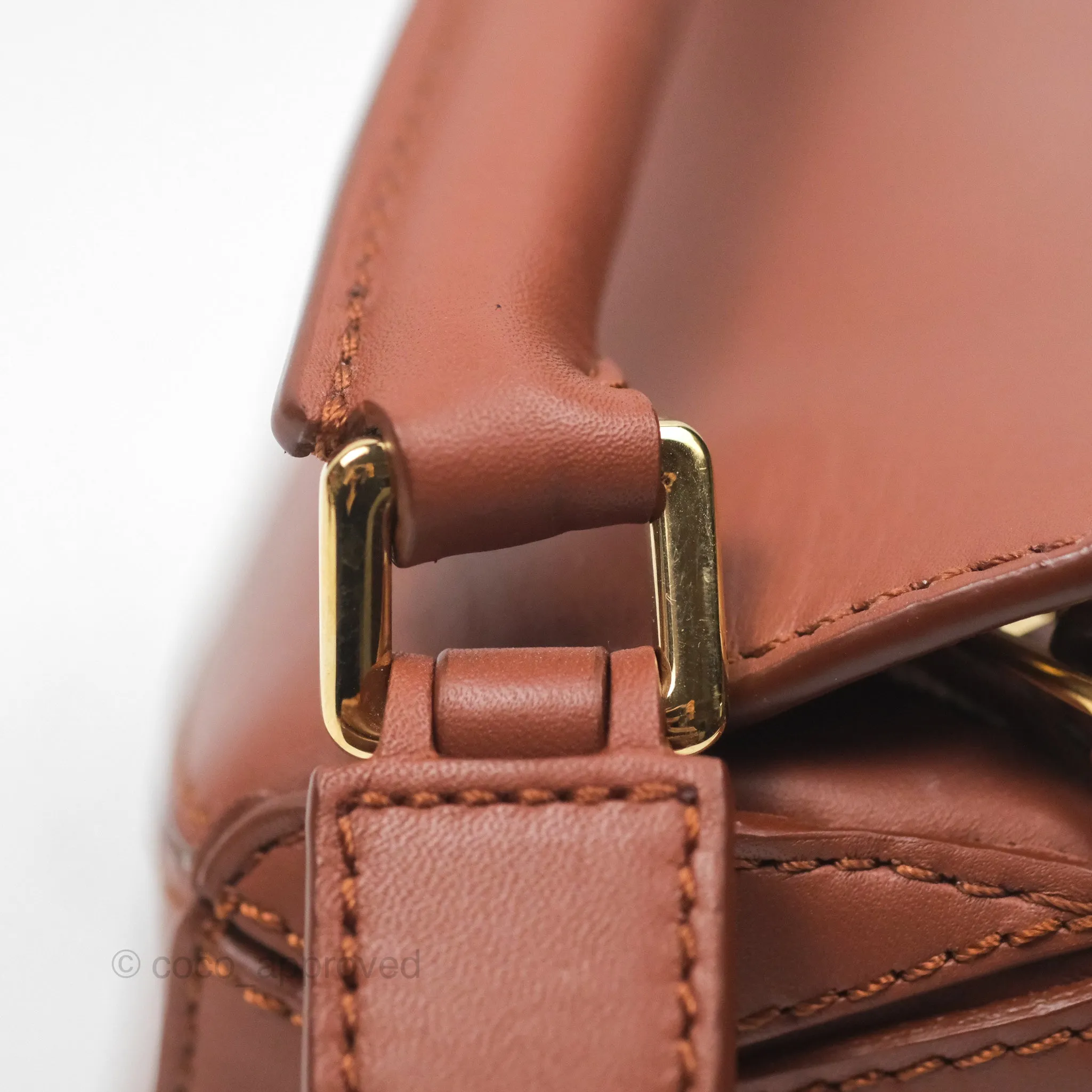 Loewe x Howls Moving Mini Puzzle Bag Tan Calfskin Gold Hardware