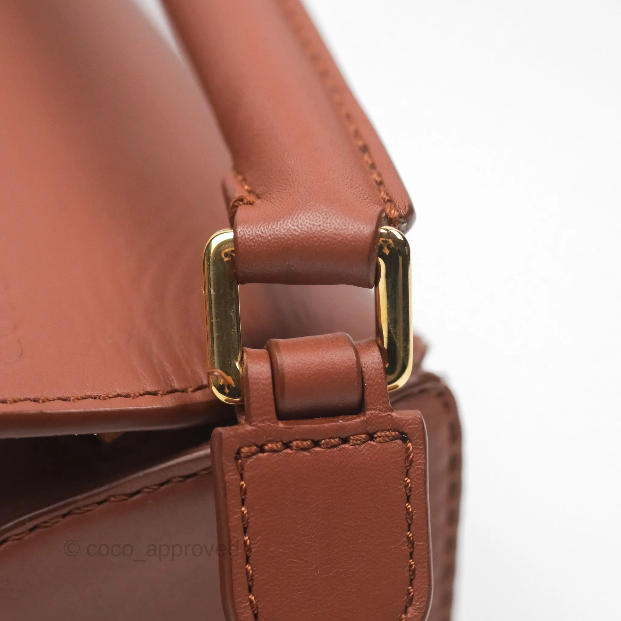 Loewe x Howls Moving Mini Puzzle Bag Tan Calfskin Gold Hardware