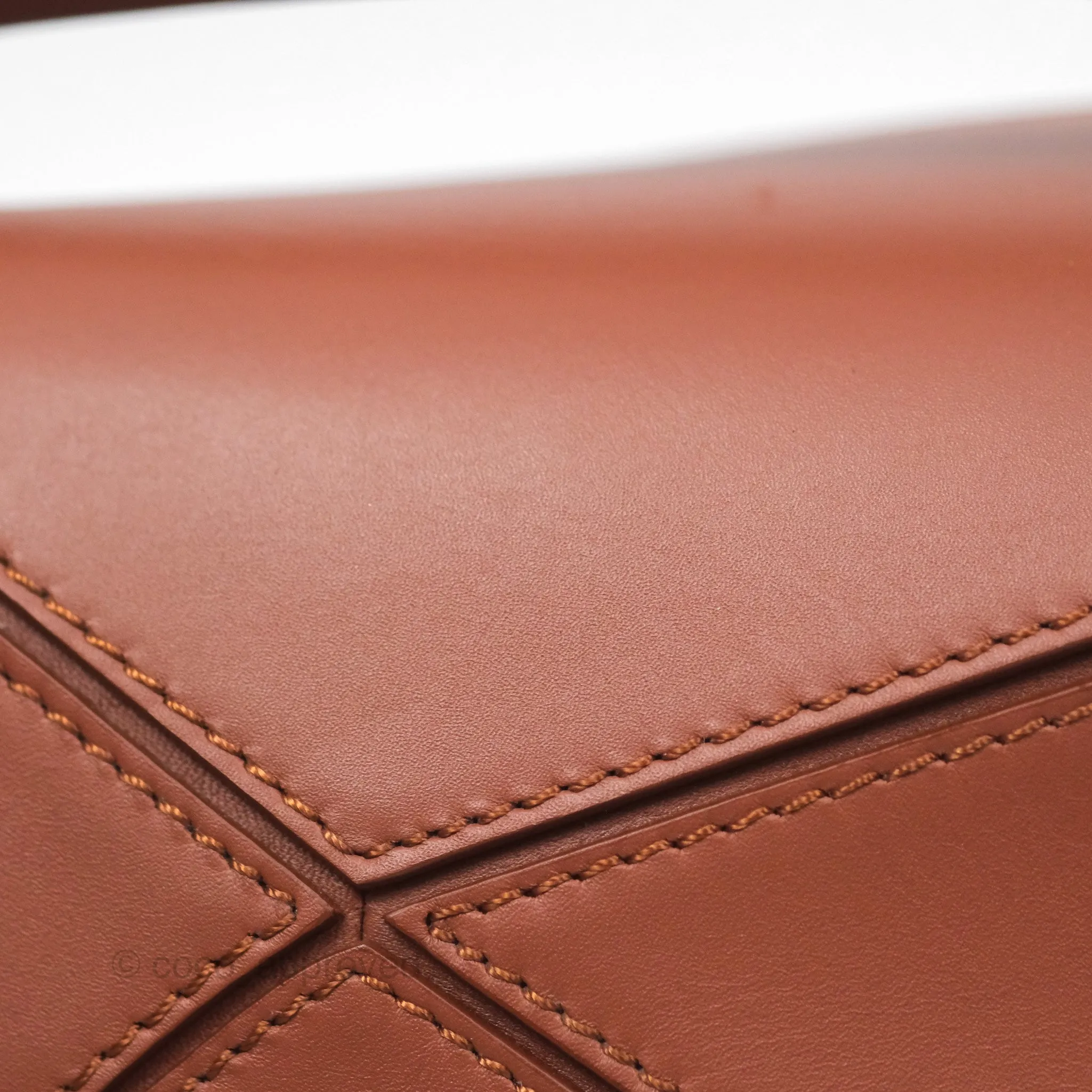 Loewe x Howls Moving Mini Puzzle Bag Tan Calfskin Gold Hardware