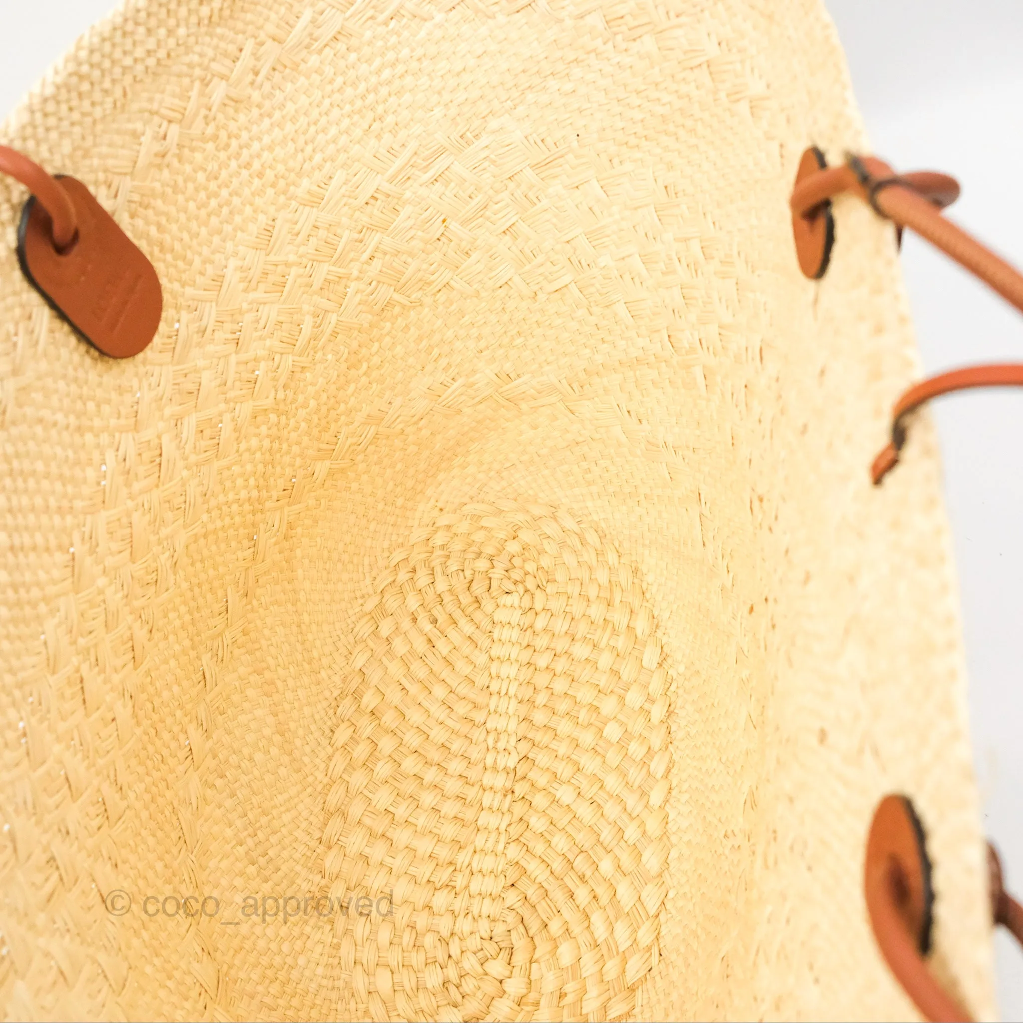 Loewe x Paula's Ibiza Woven Anagram Basket Bag Natural/Tan