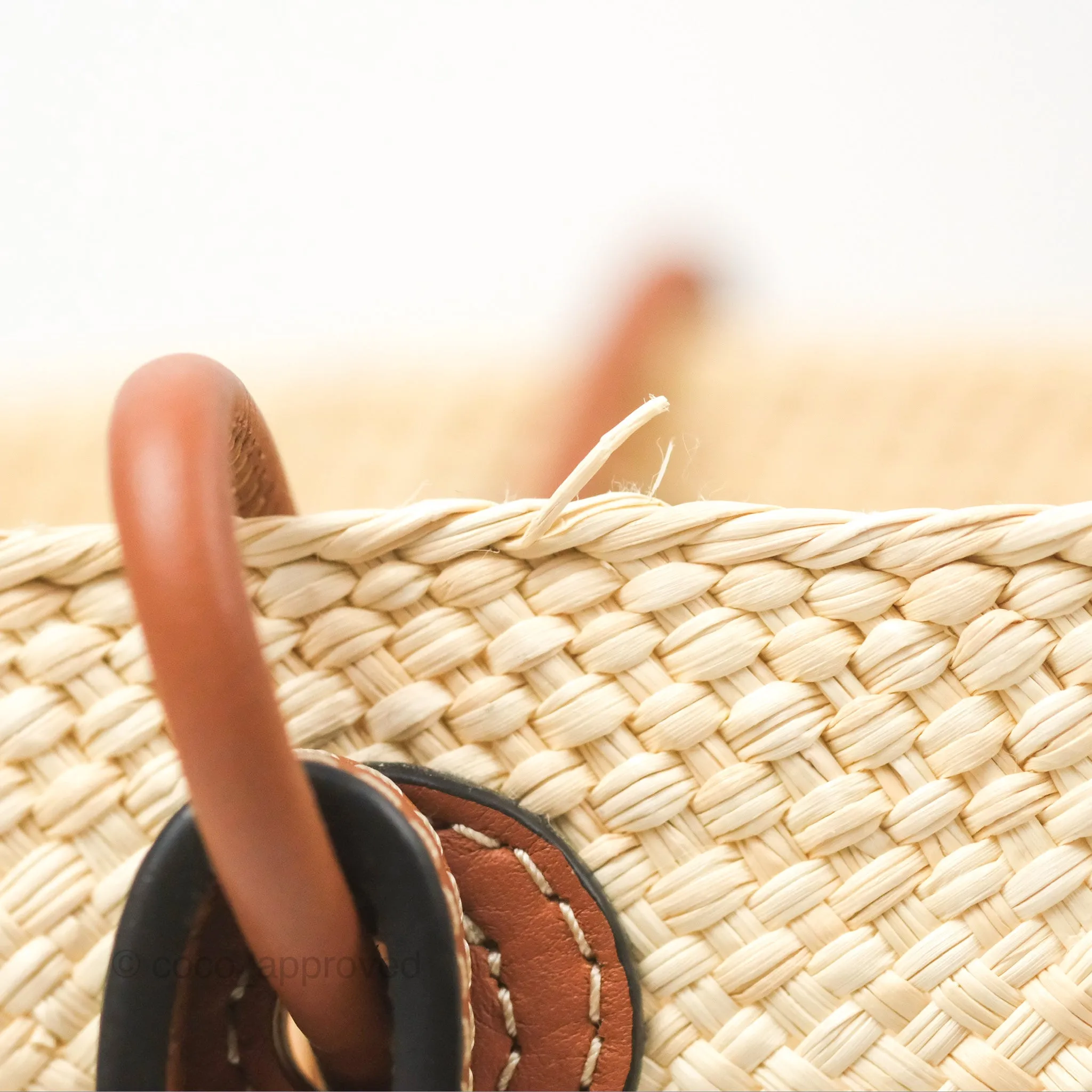 Loewe x Paula's Ibiza Woven Anagram Basket Bag Natural/Tan