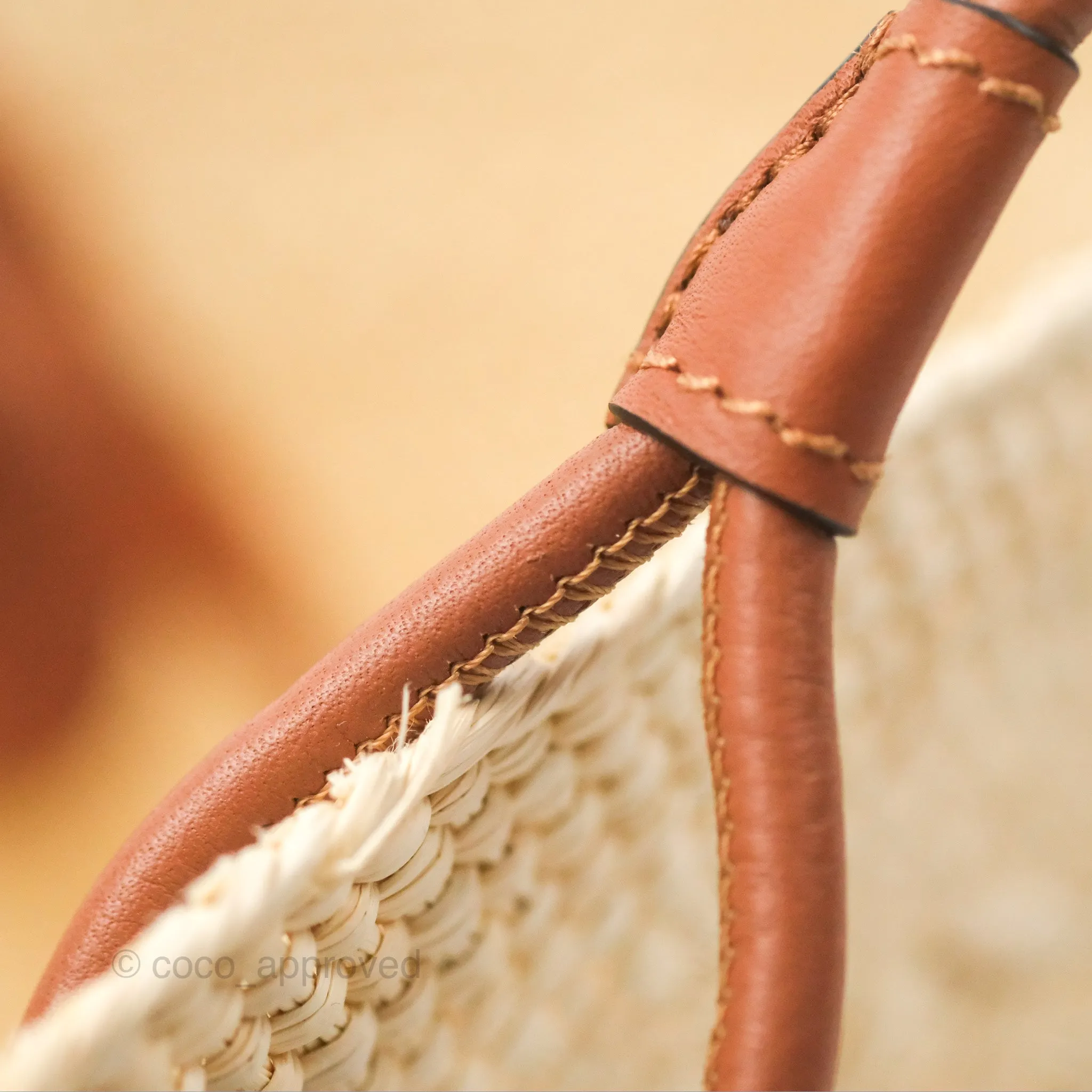 Loewe x Paula's Ibiza Woven Anagram Basket Bag Natural/Tan