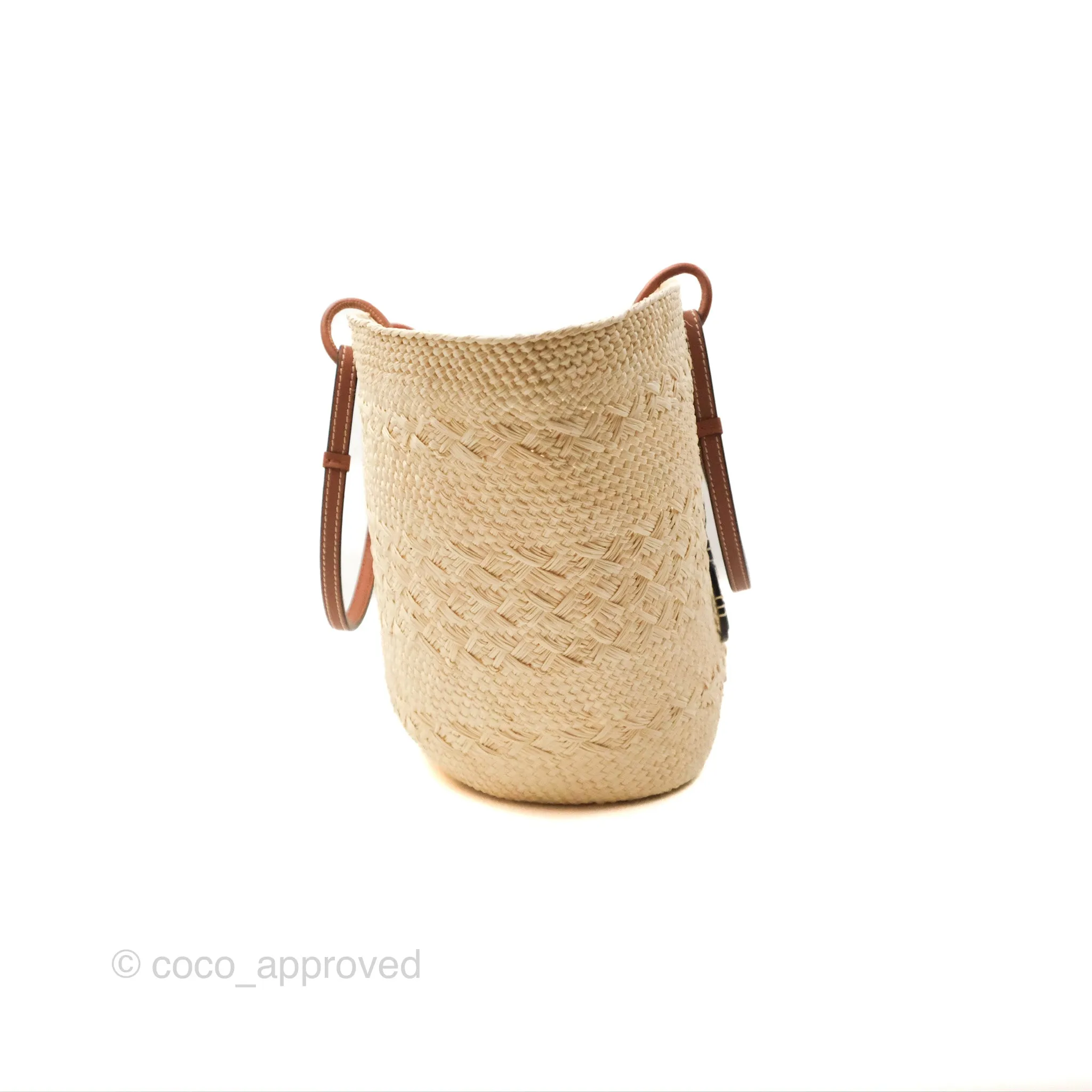 Loewe x Paula's Ibiza Woven Anagram Basket Bag Natural/Tan