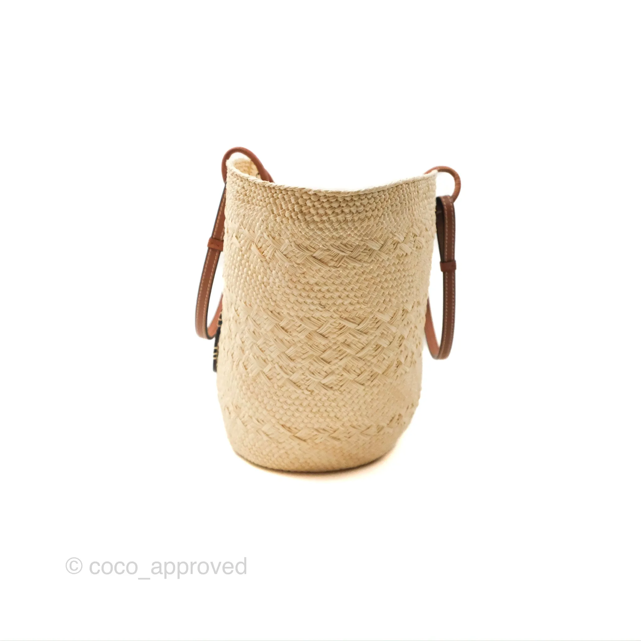 Loewe x Paula's Ibiza Woven Anagram Basket Bag Natural/Tan
