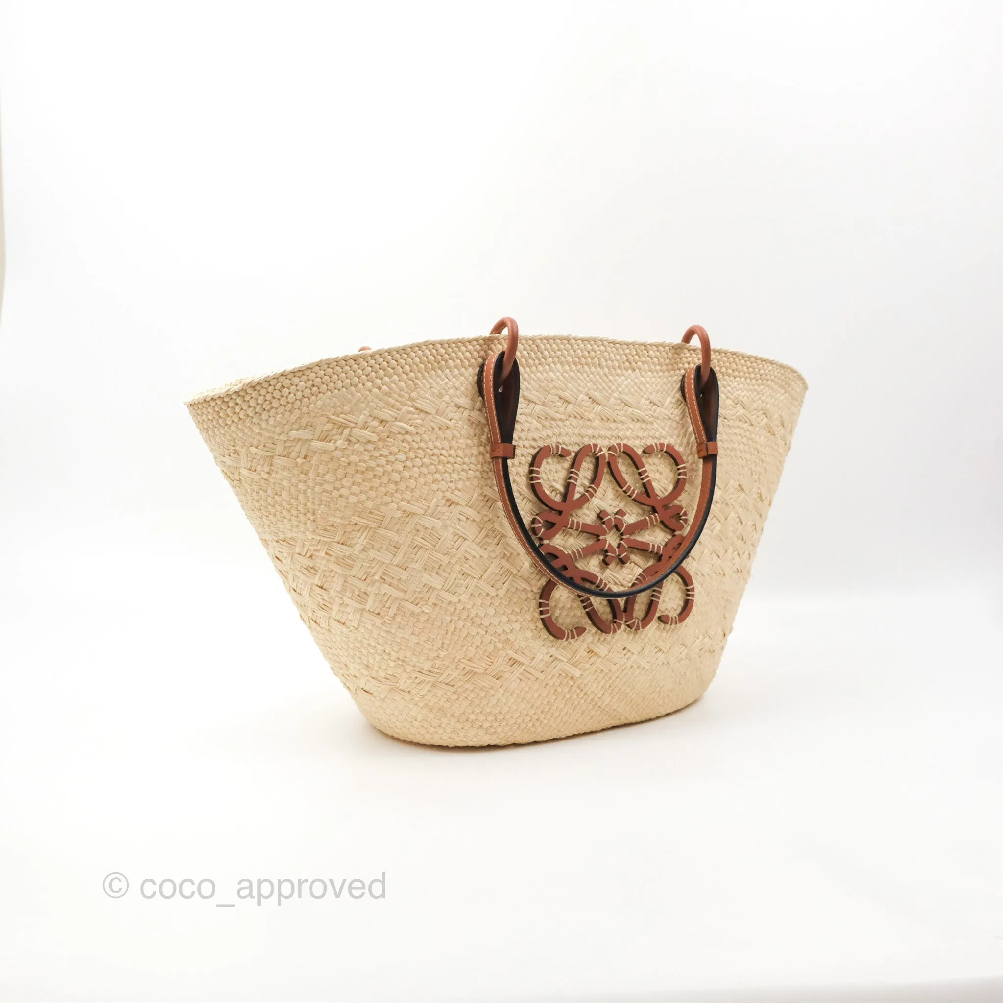 Loewe x Paula's Ibiza Woven Anagram Basket Bag Natural/Tan