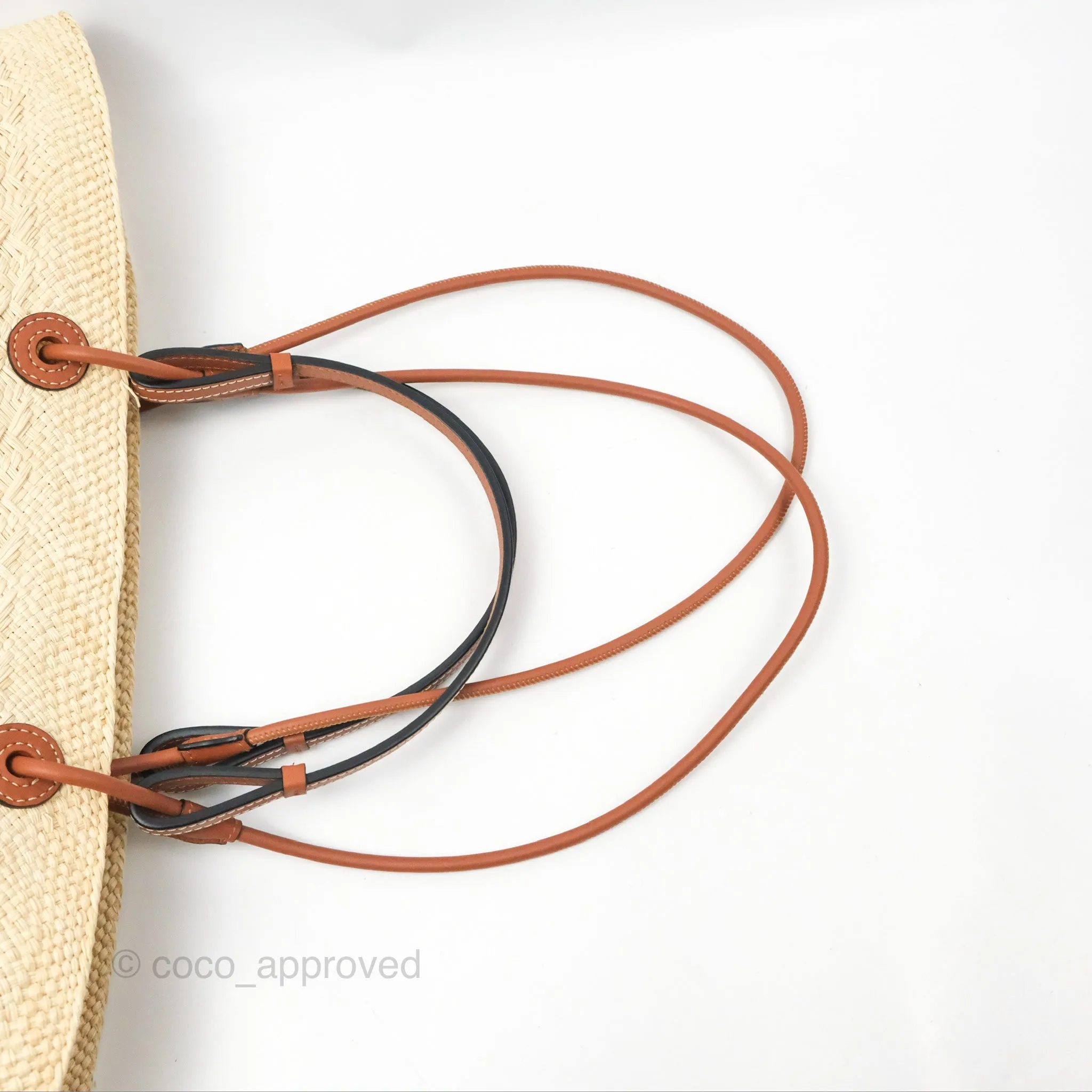 Loewe x Paula's Ibiza Woven Anagram Basket Bag Natural/Tan