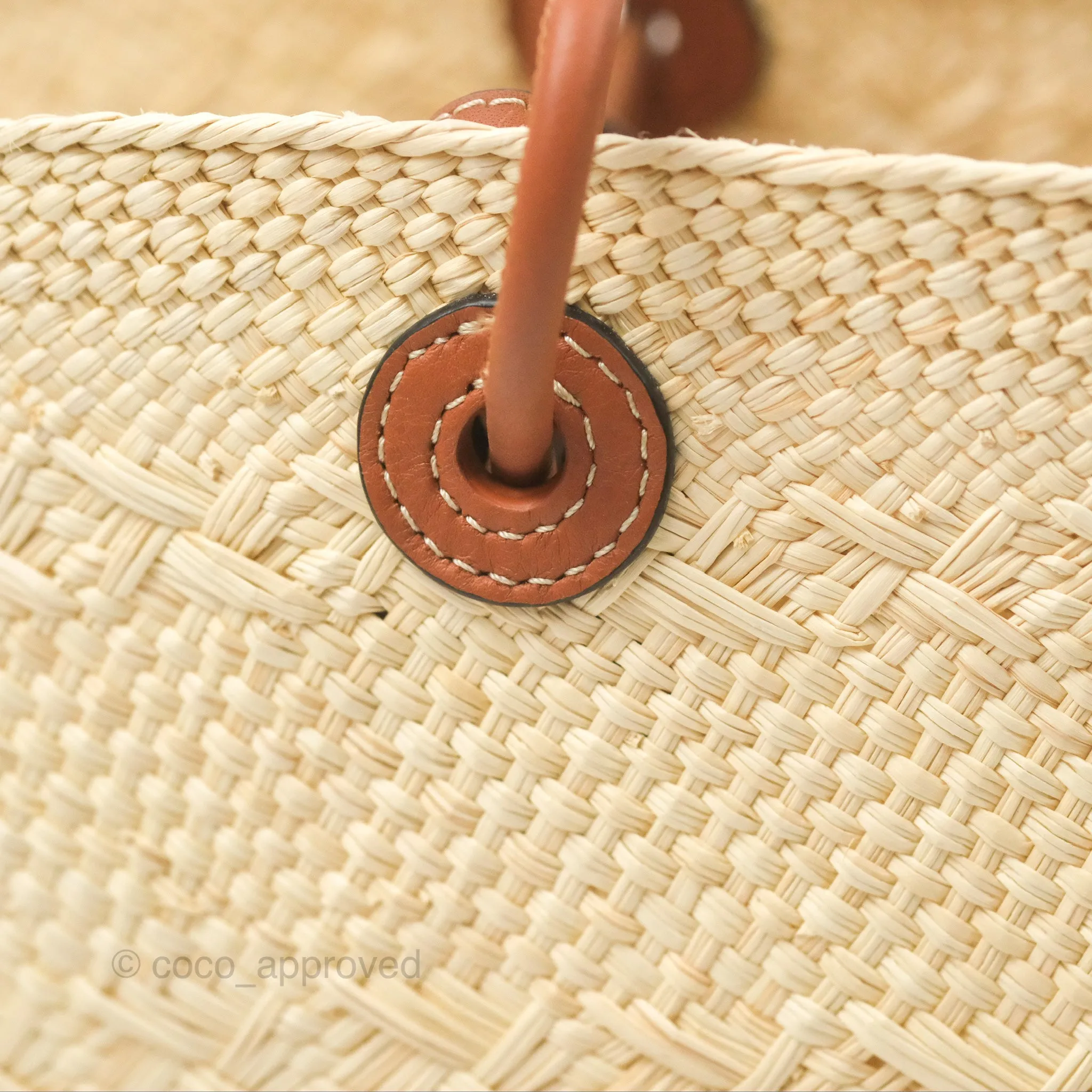 Loewe x Paula's Ibiza Woven Anagram Basket Bag Natural/Tan