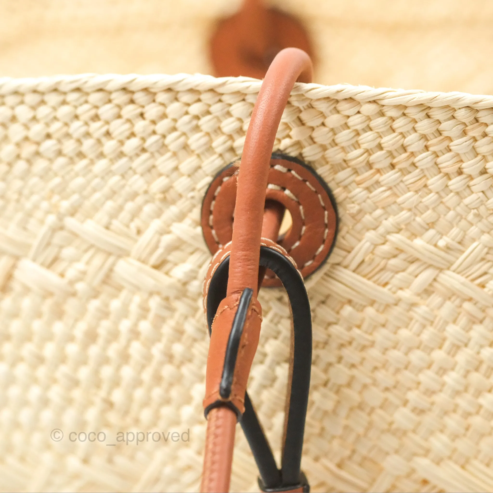 Loewe x Paula's Ibiza Woven Anagram Basket Bag Natural/Tan